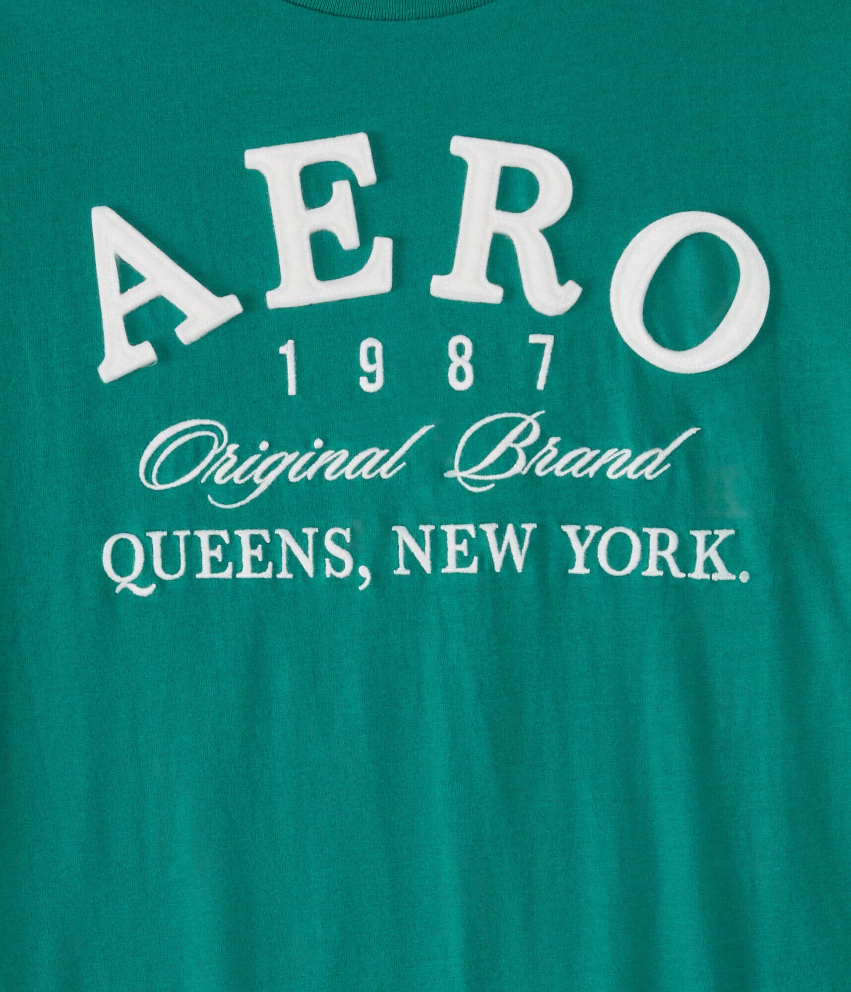 Aero Queens NY Appliqu&eacute; Graphic Tee