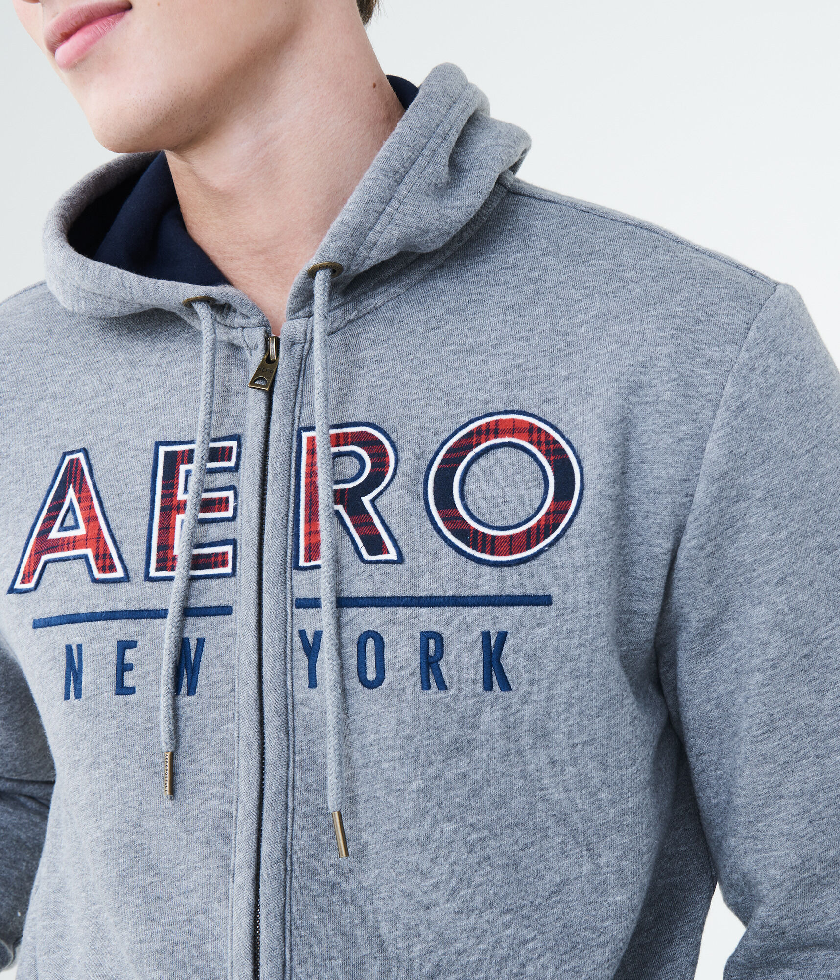 Plaid Aero New York Full-Zip Hoodie