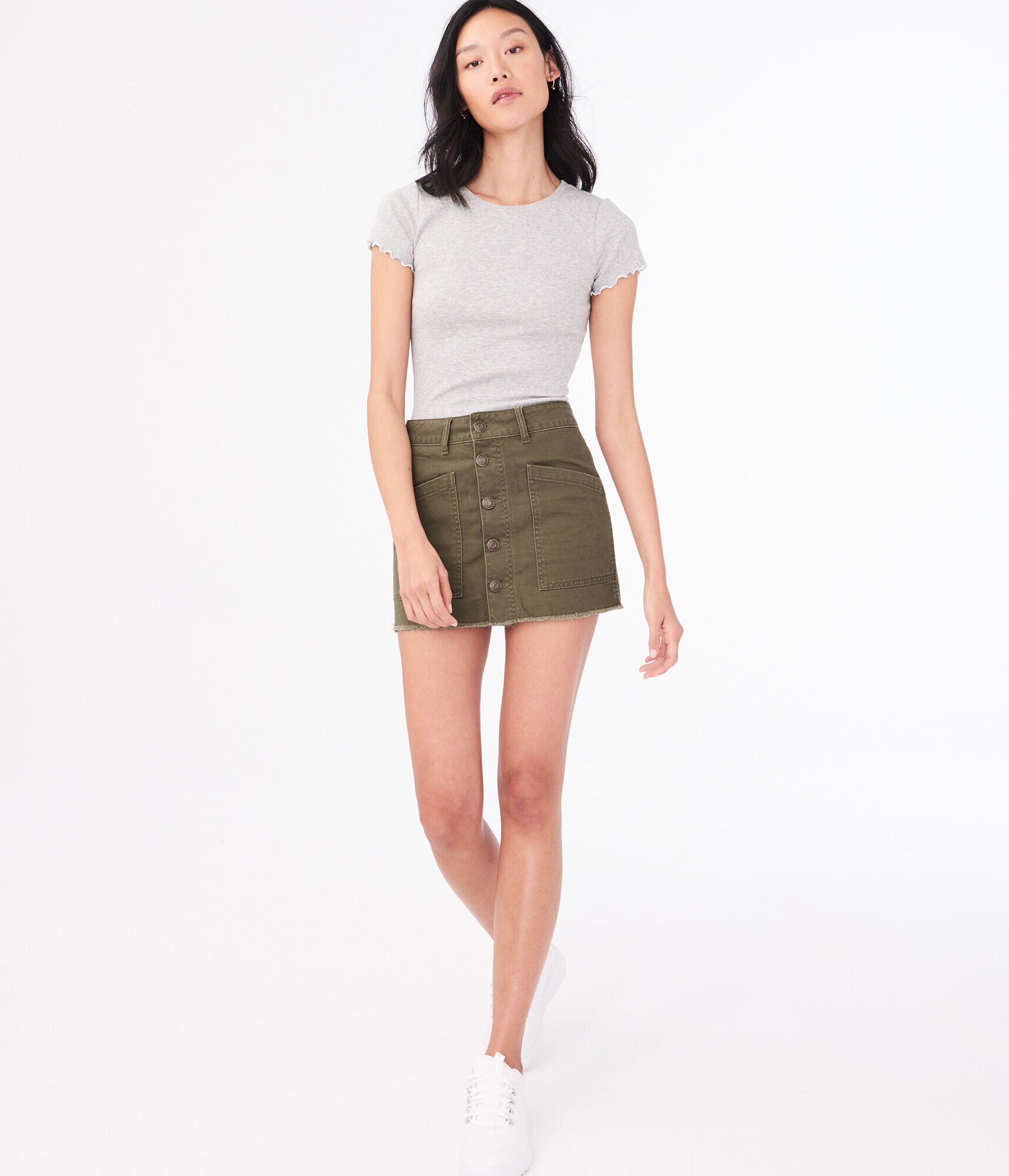 Twill Utility Skirt