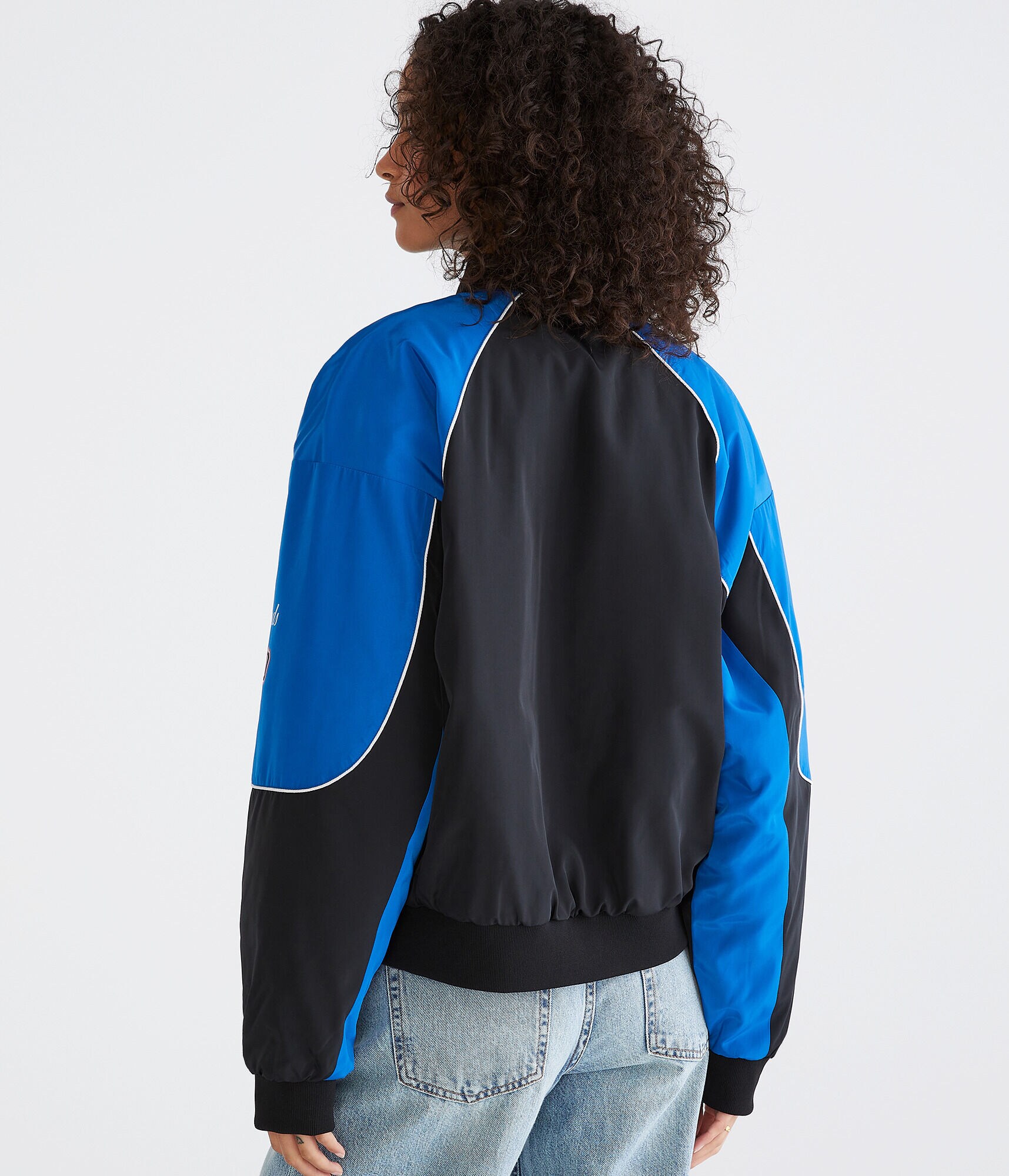 Colorblock Racing Bomber Jacket