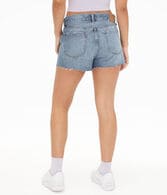Premium Air Mid-Rise Slouchy Boyfriend Denim Shorts