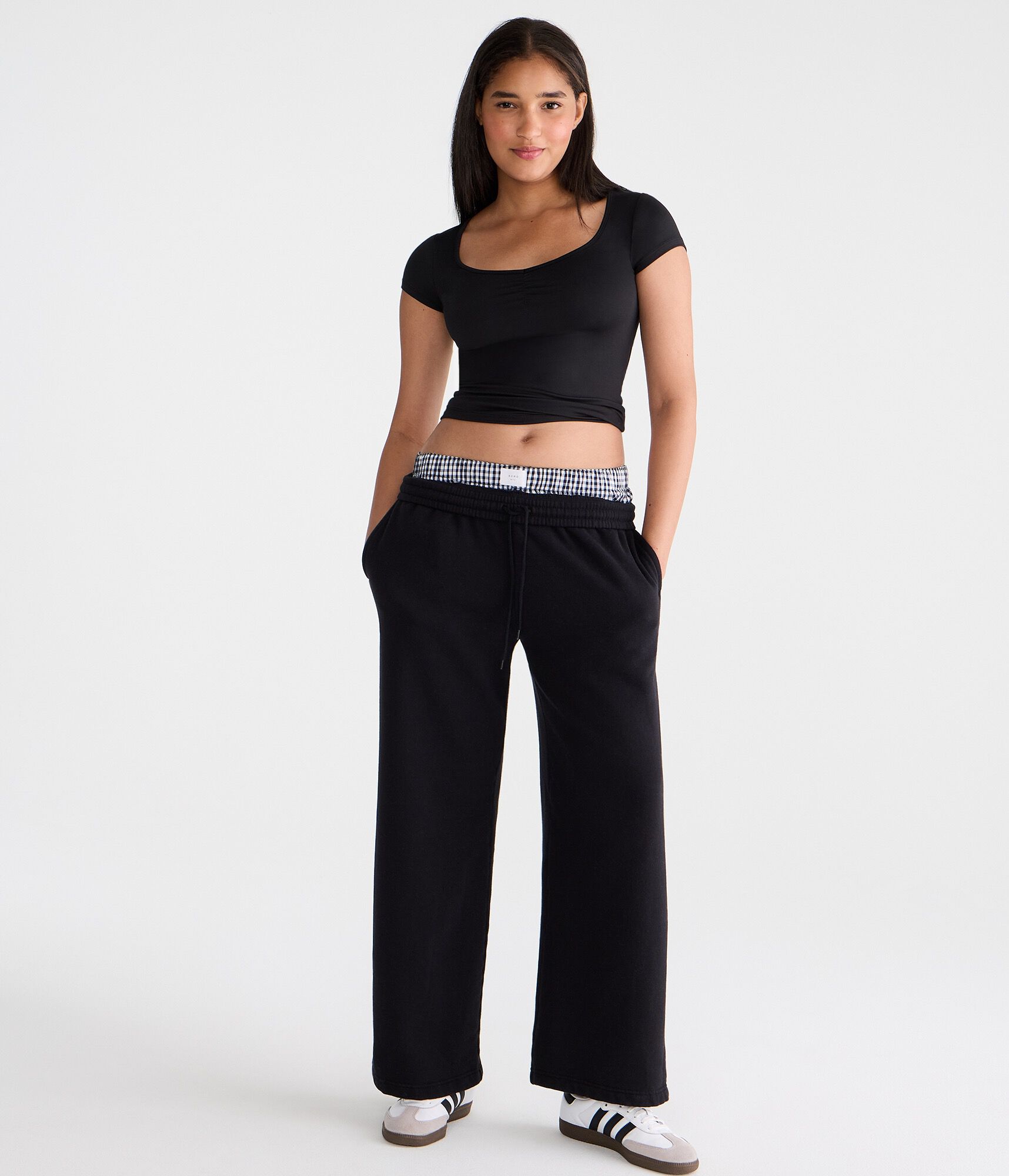 Buttery Soft Cinched Scoop-Neck Tee