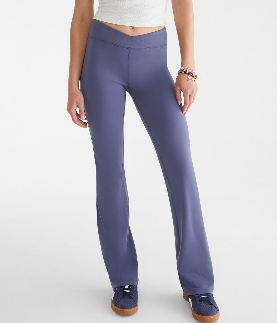 Buttery Soft Low-Rise Crossover Bootcut Leggings