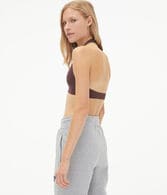 Ribbed Seamless Halter Bralette