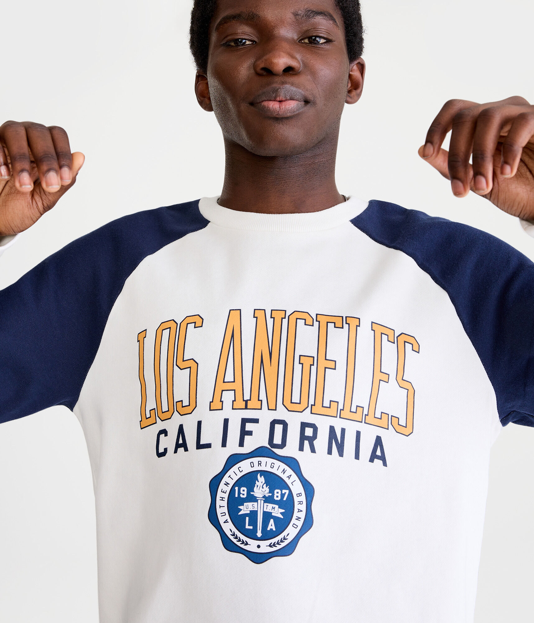 Los Angeles Colorblock Crew Sweatshirt