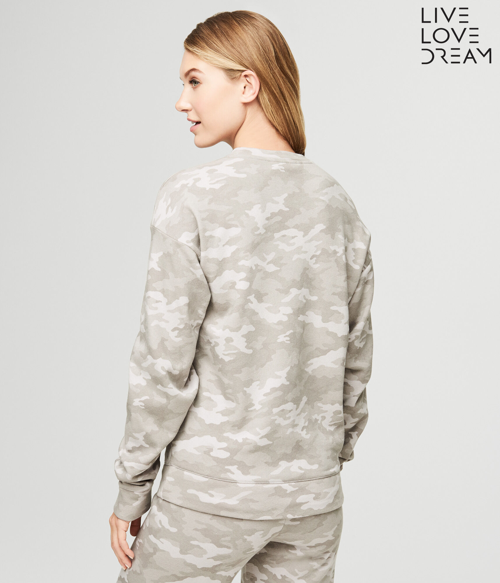 LLD Camo 90's Girl Crew Sweatshirt