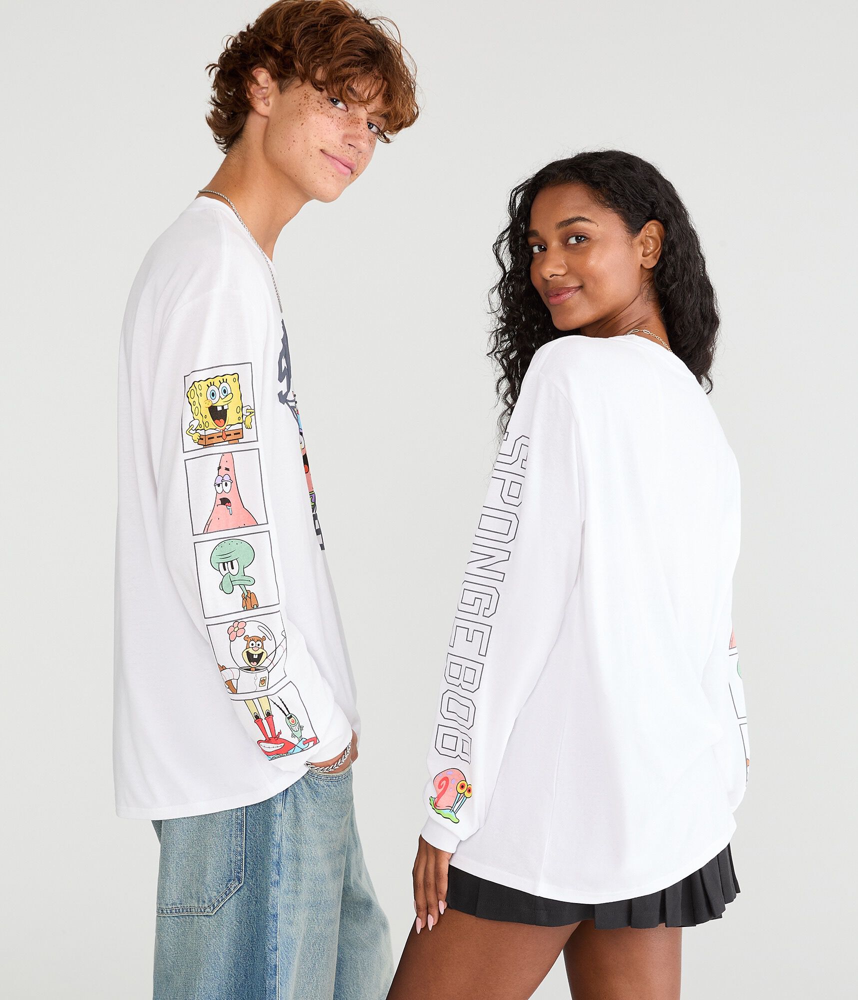 SpongeBob x Aero Long Sleeve 1999 Triangle Graphic Tee