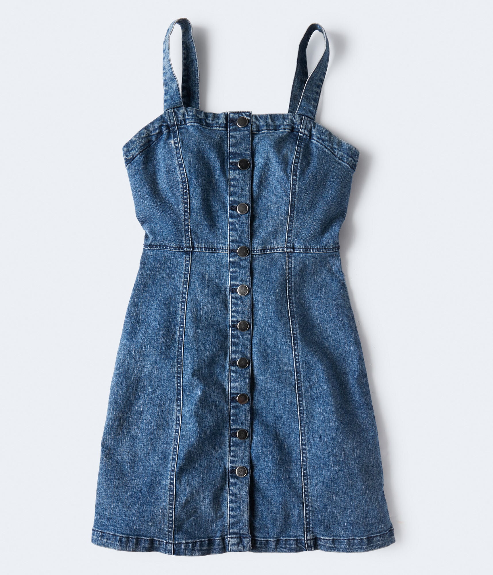 Button-Front Denim Dress Button-Front Denim Dress