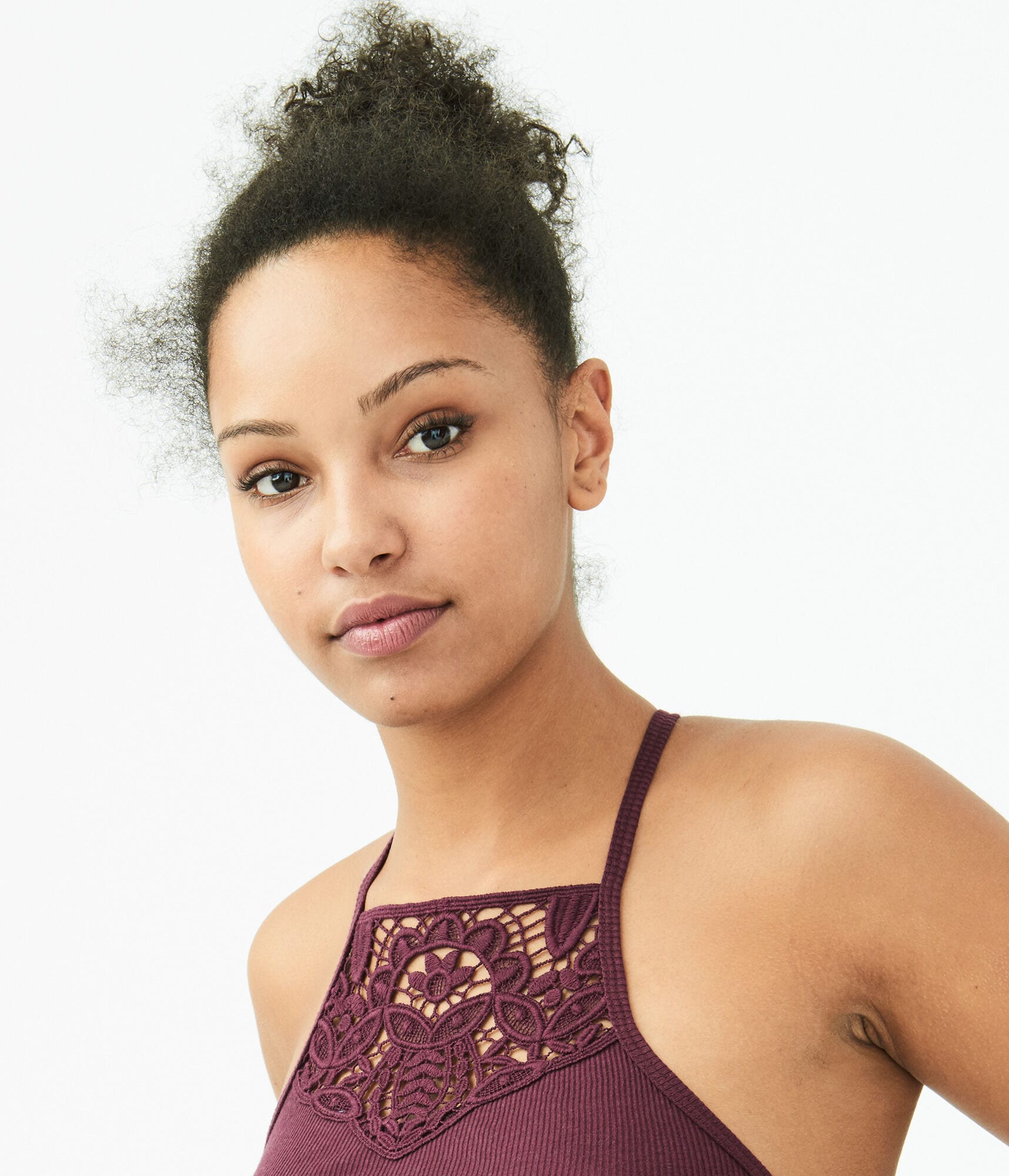 Crocheted High-Neck Tank