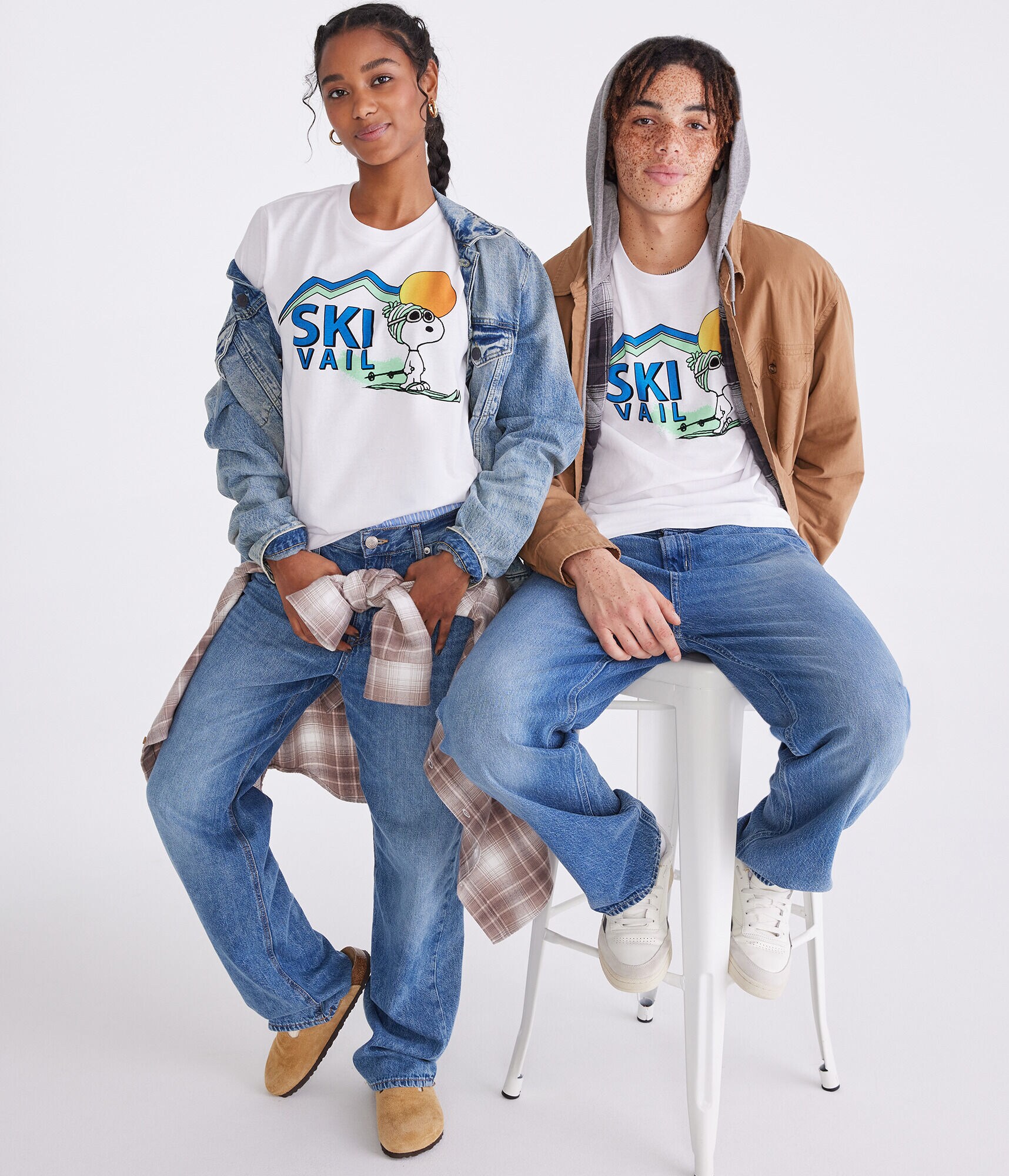 Peanuts&reg; | A&eacute;ropostale Ski Vail Snoopy Relaxed Graphic Tee