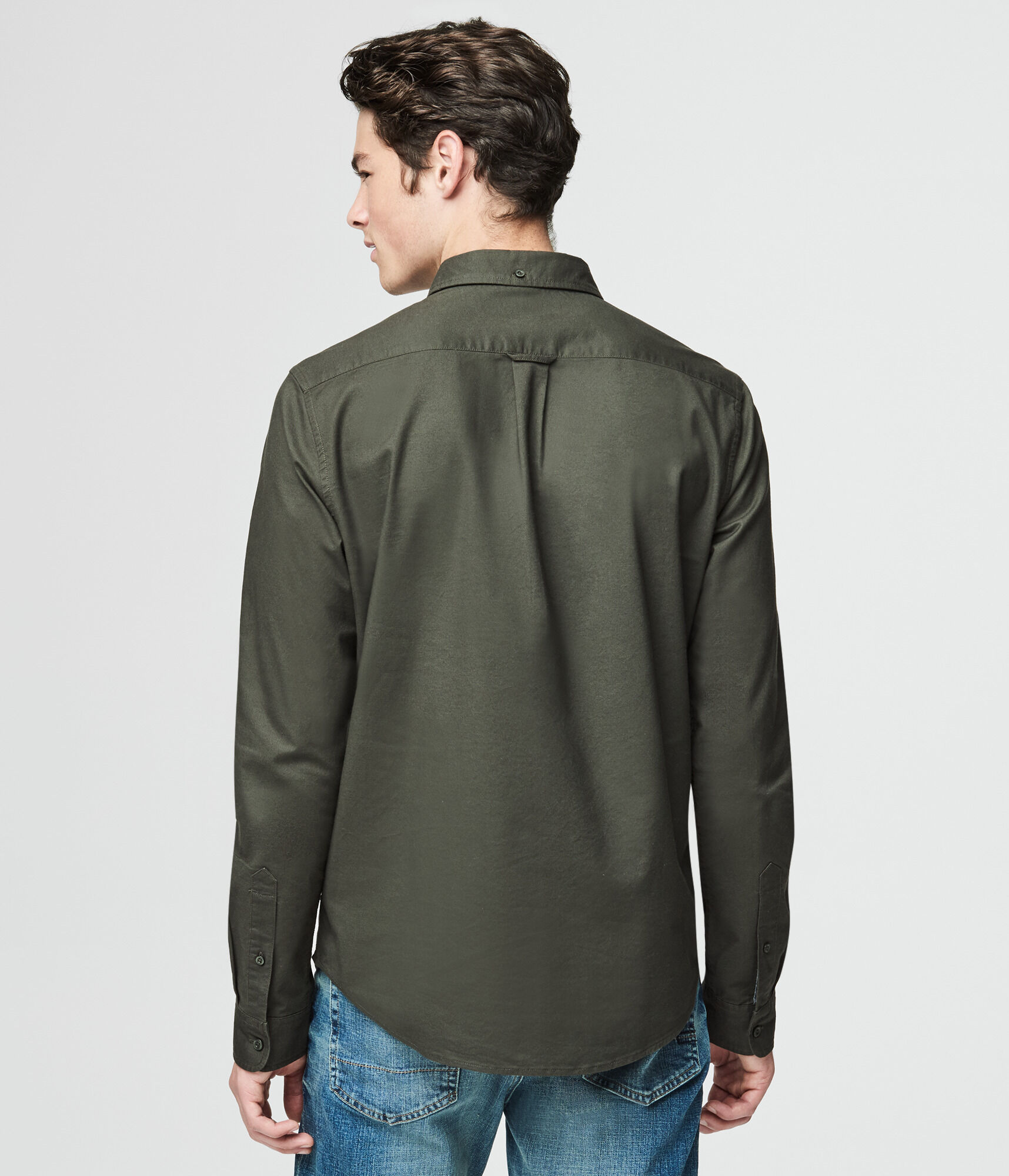 Prince &amp; Fox Solid Oxford Button Down