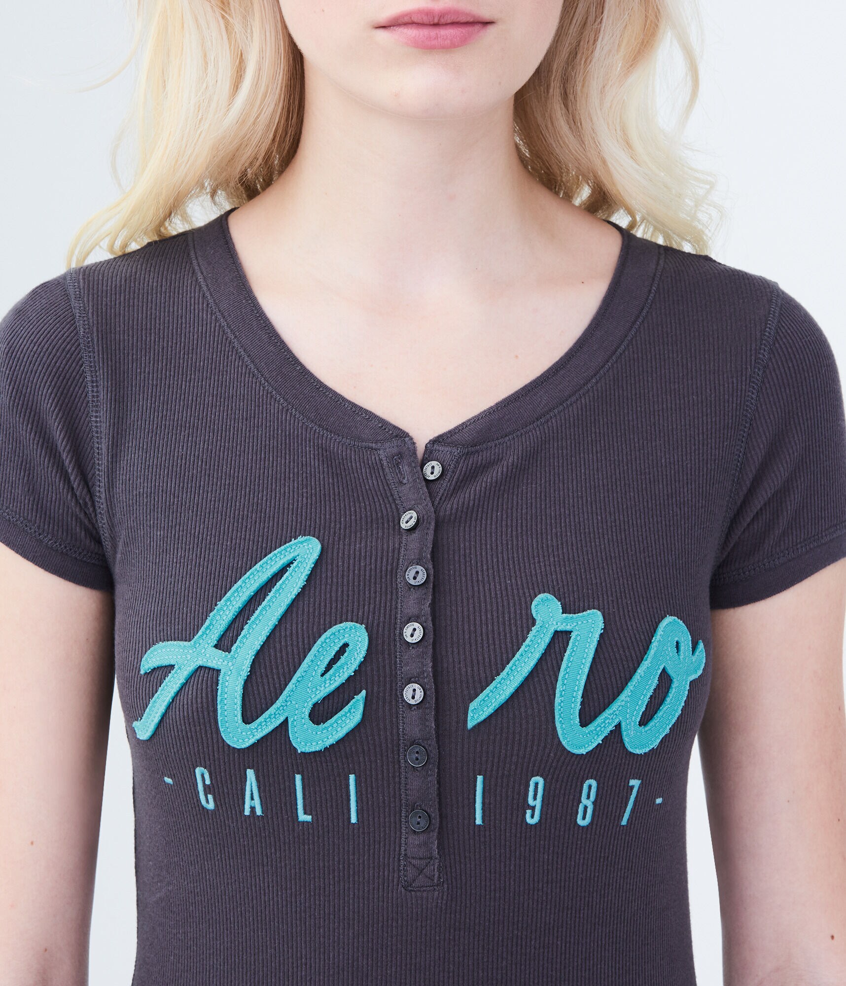 Aero Cali 1987 Graphic Henley