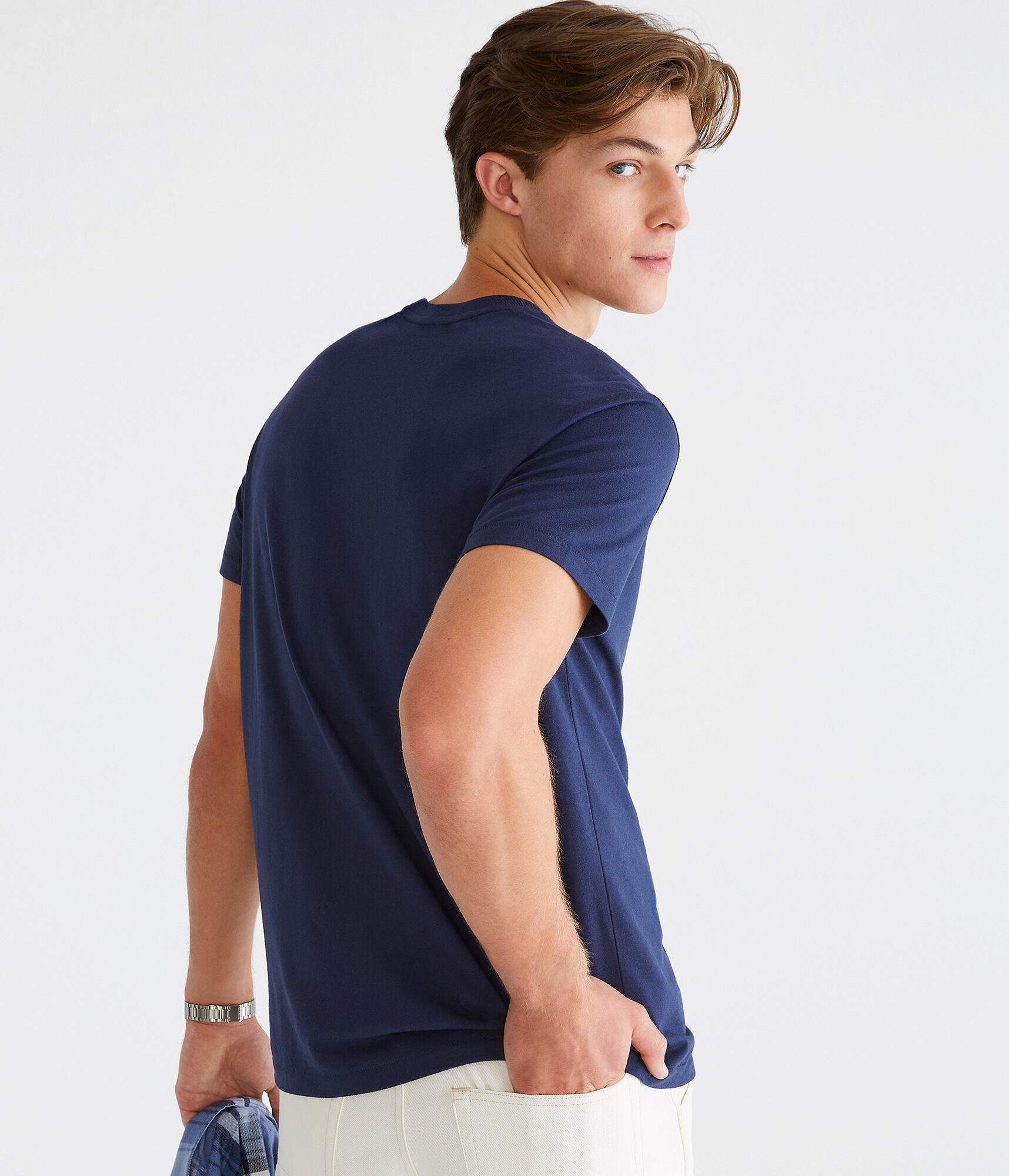 Aeropostale Worldwide Globe Appliqu&eacute; Graphic Tee