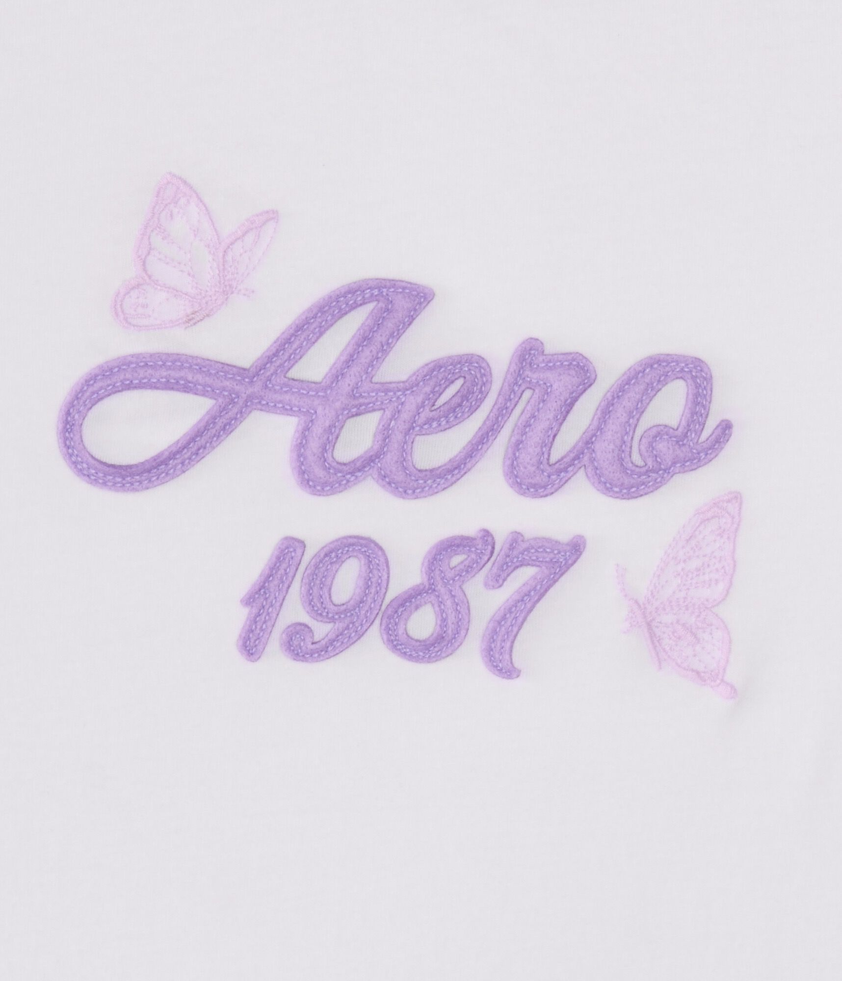 Aero 1987 Butterfly Appliqu&eacute; Graphic Tee