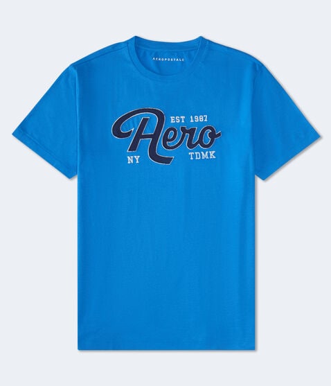 Aero Script Appliqué Graphic Tee Aero Script Appliqué Graphic Tee