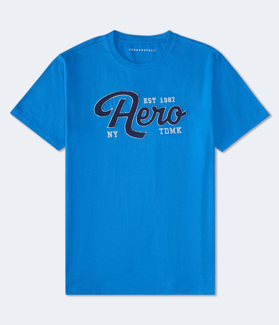 Aero Script Appliqué Graphic Tee