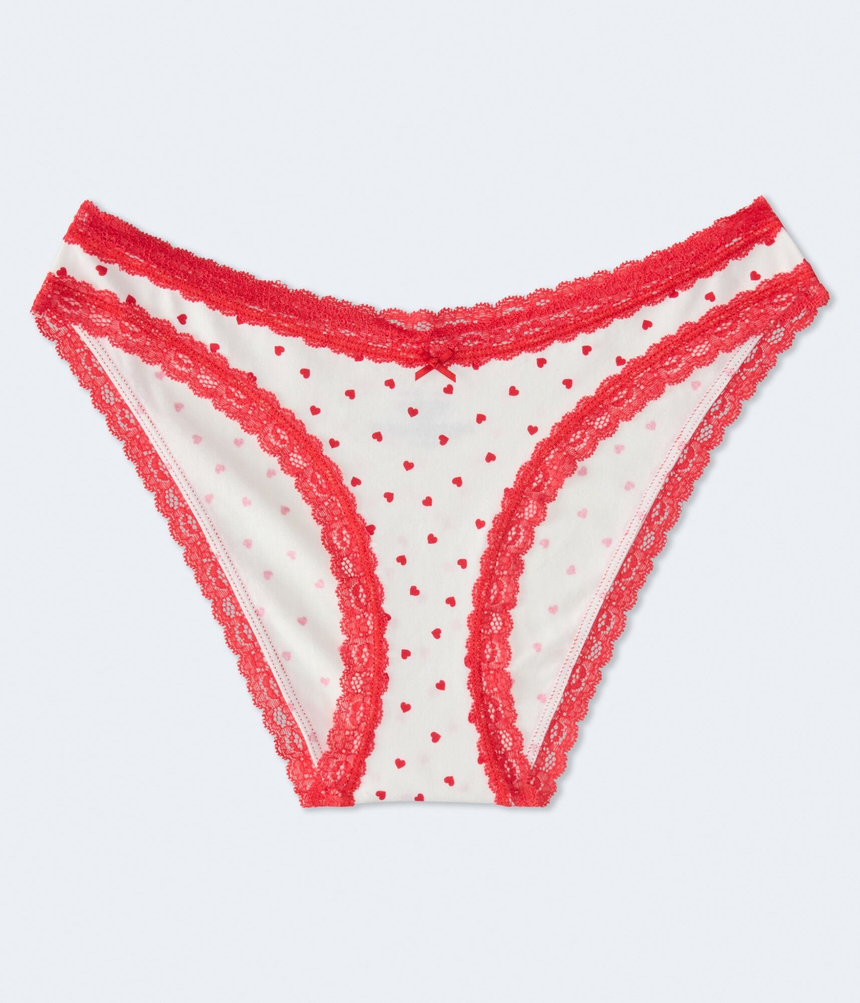 Hearts Lace-Trim Bikini