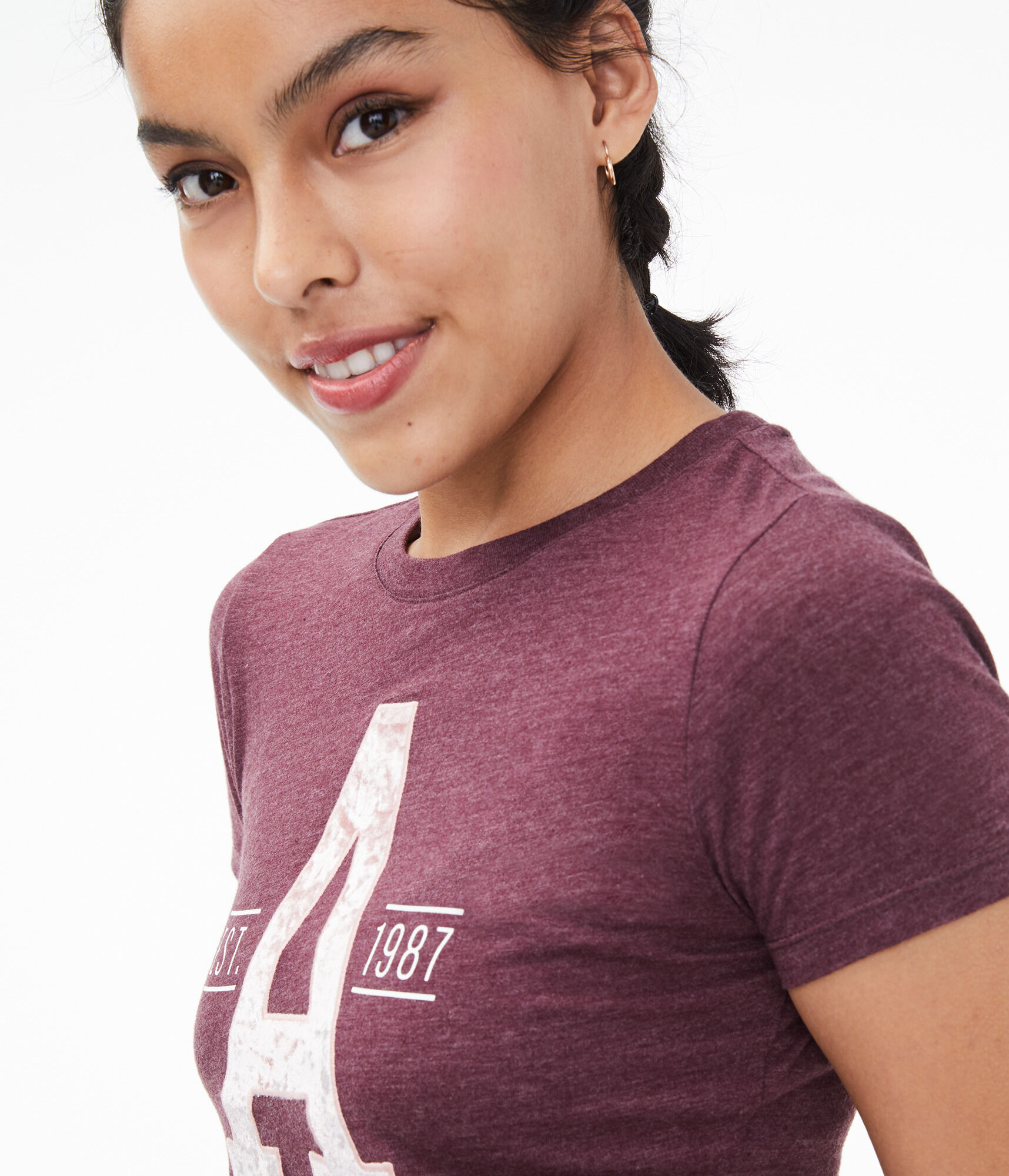 Velvet Letter Graphic Tee