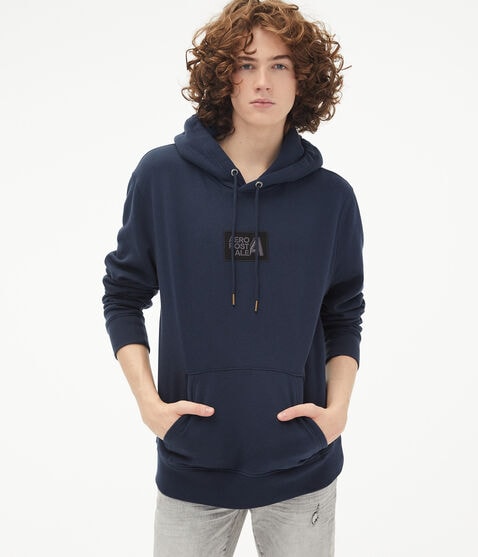 Aeropostale Letter Box Logo Pullover Hoodie Aeropostale Letter Box Logo Pullover Hoodie