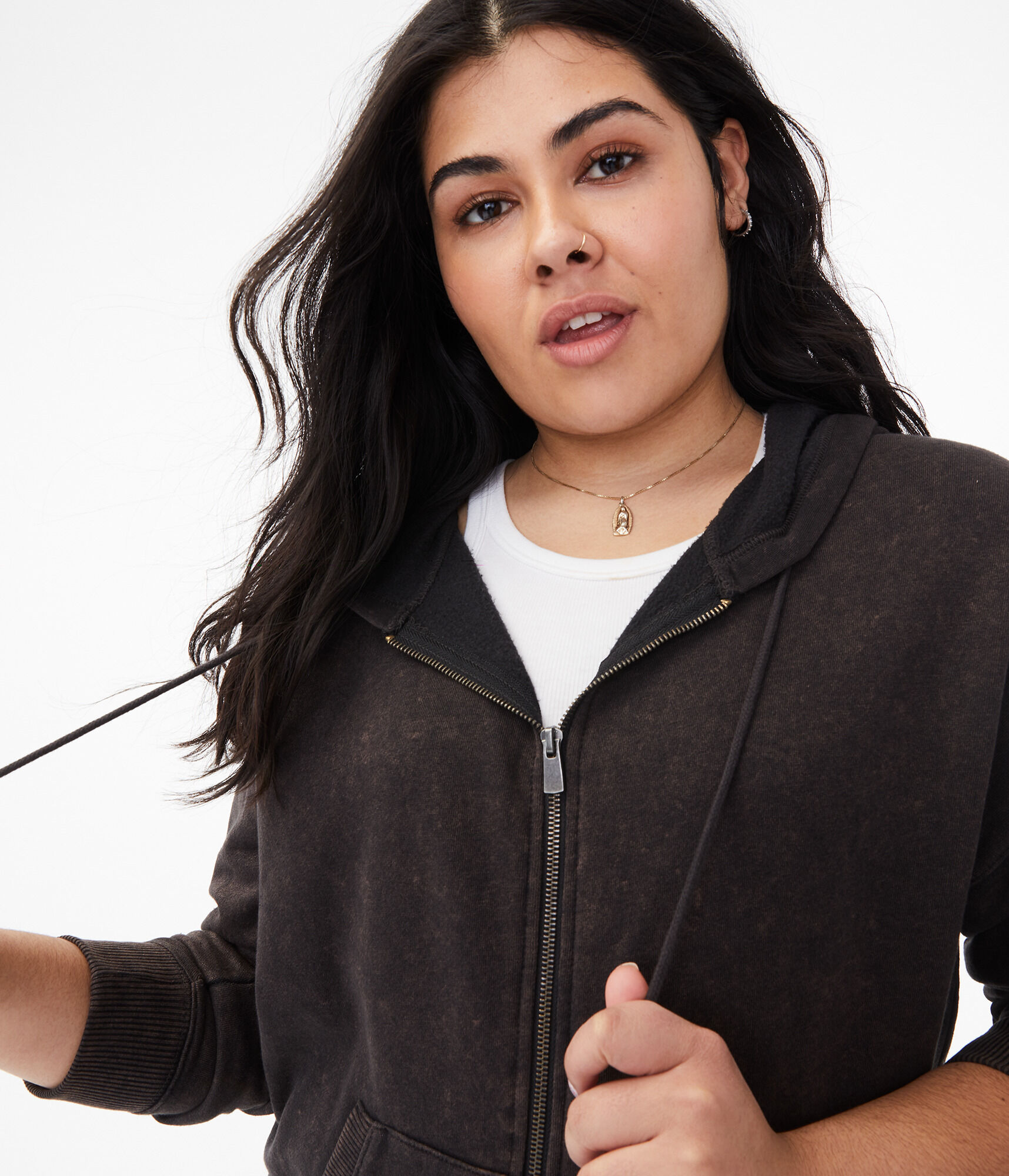 Oversized Full-Zip Hoodie