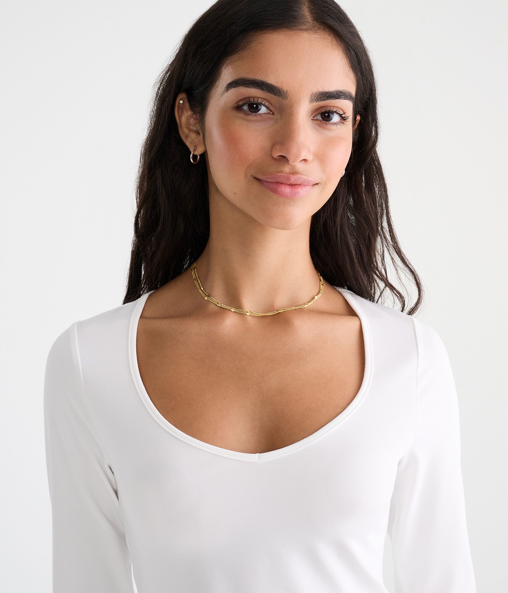 Long Sleeve Buttery Soft Seamless Sweetheart Tee