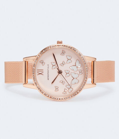 Butterflies Analog Mesh Watch Butterflies Analog Mesh Watch