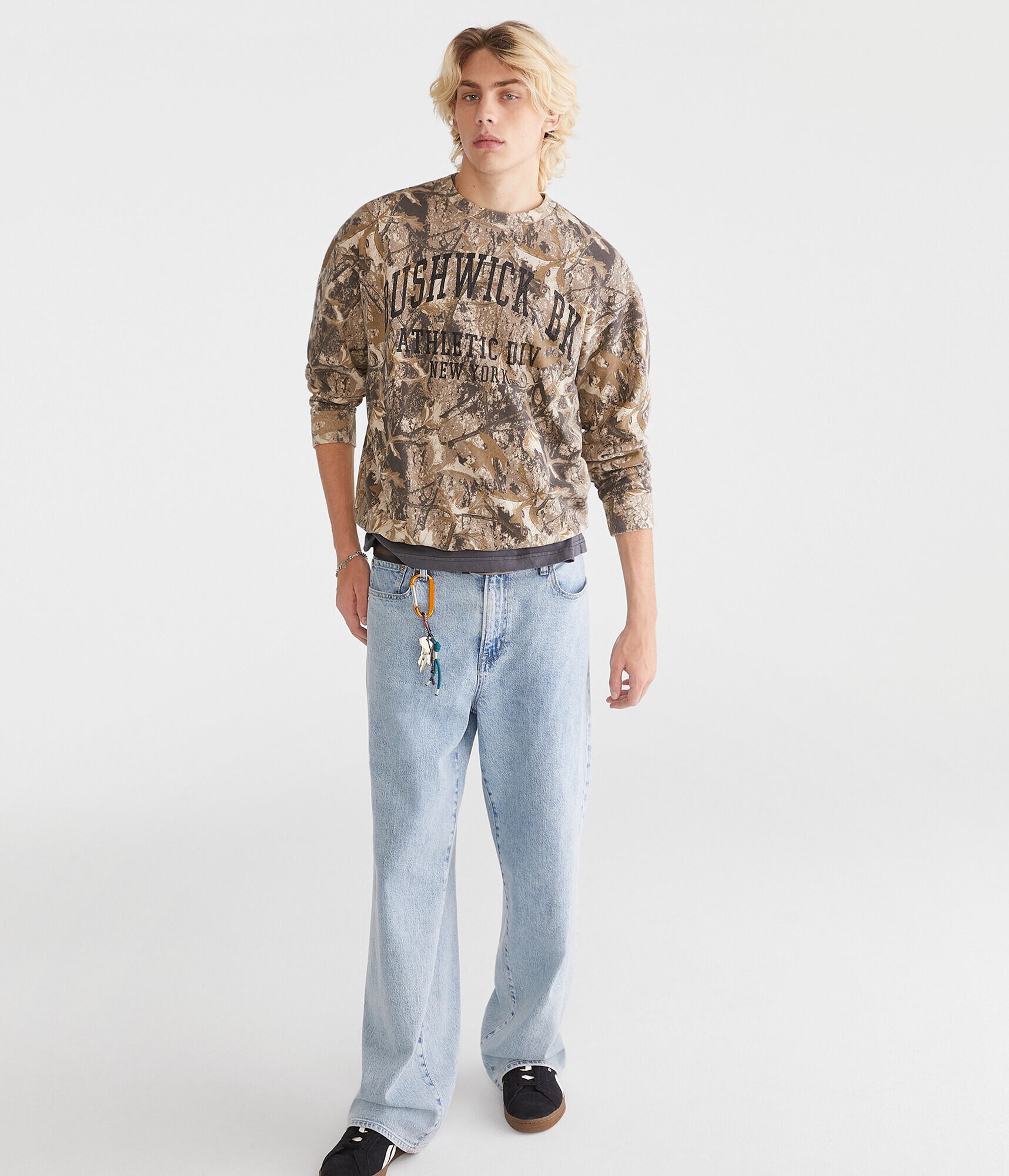Bushwick Forest Camo Crew Sweatshirt