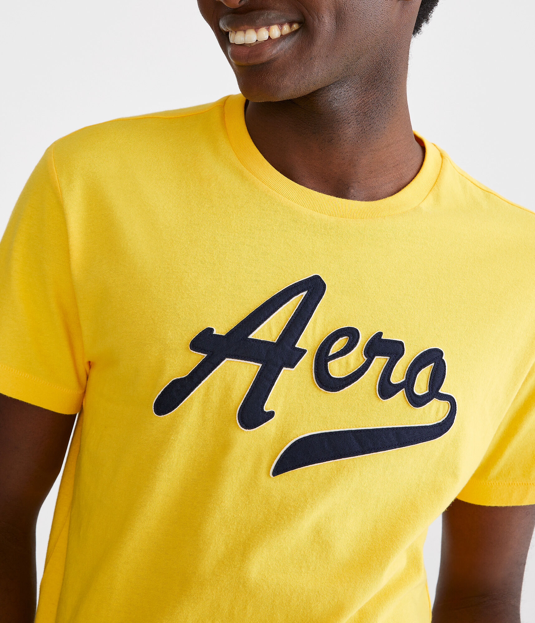 Aero Script Appliqu&eacute; Graphic Tee