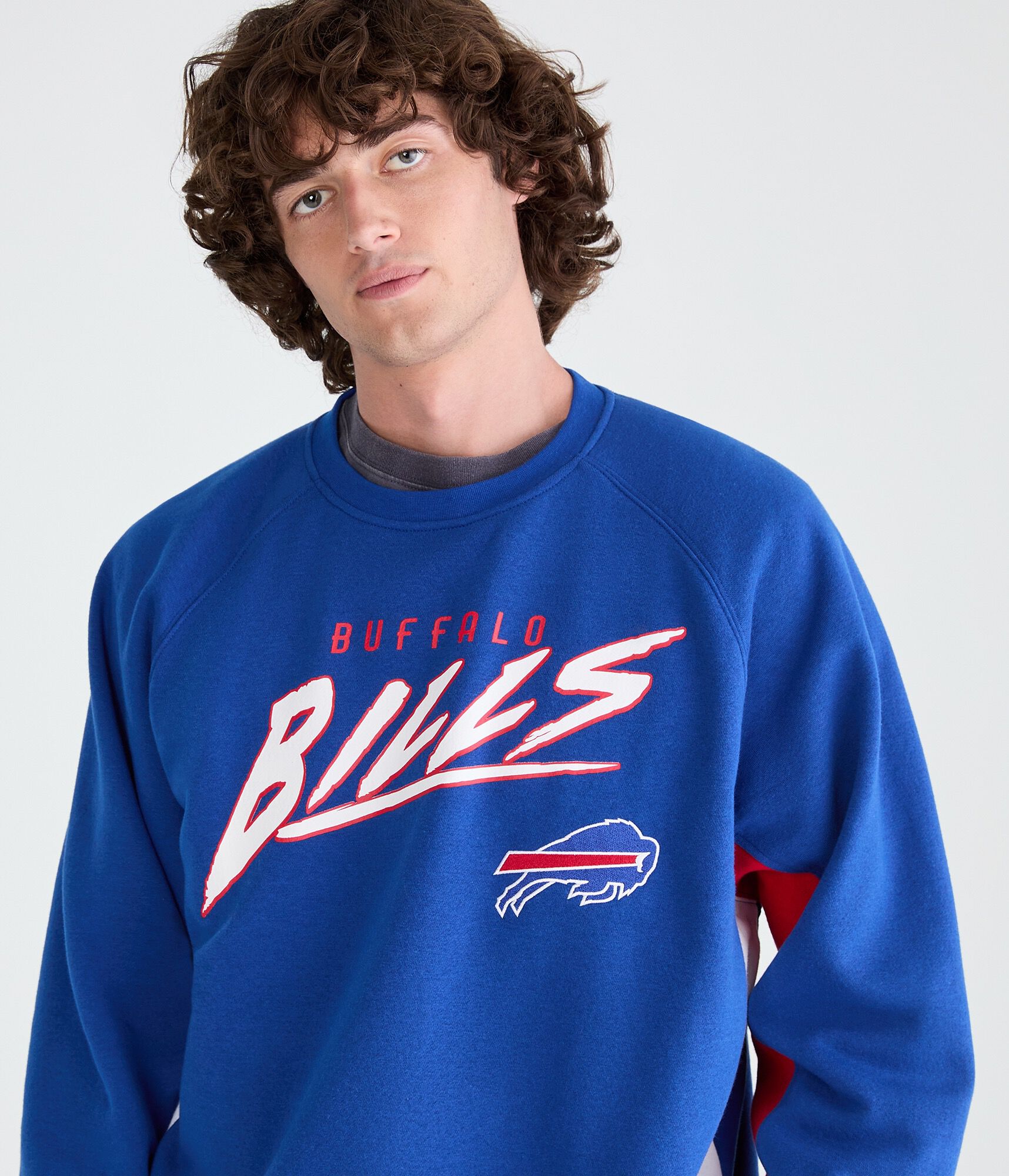 Buffalo Bills Colorblock Crew Sweatshirt