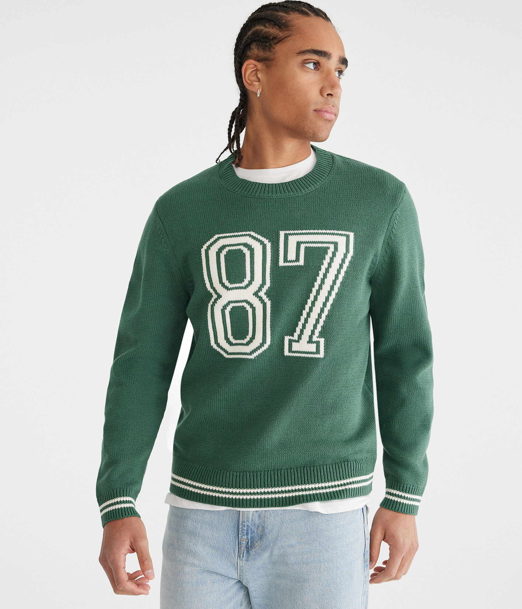 87 Graphic Crew Sweater