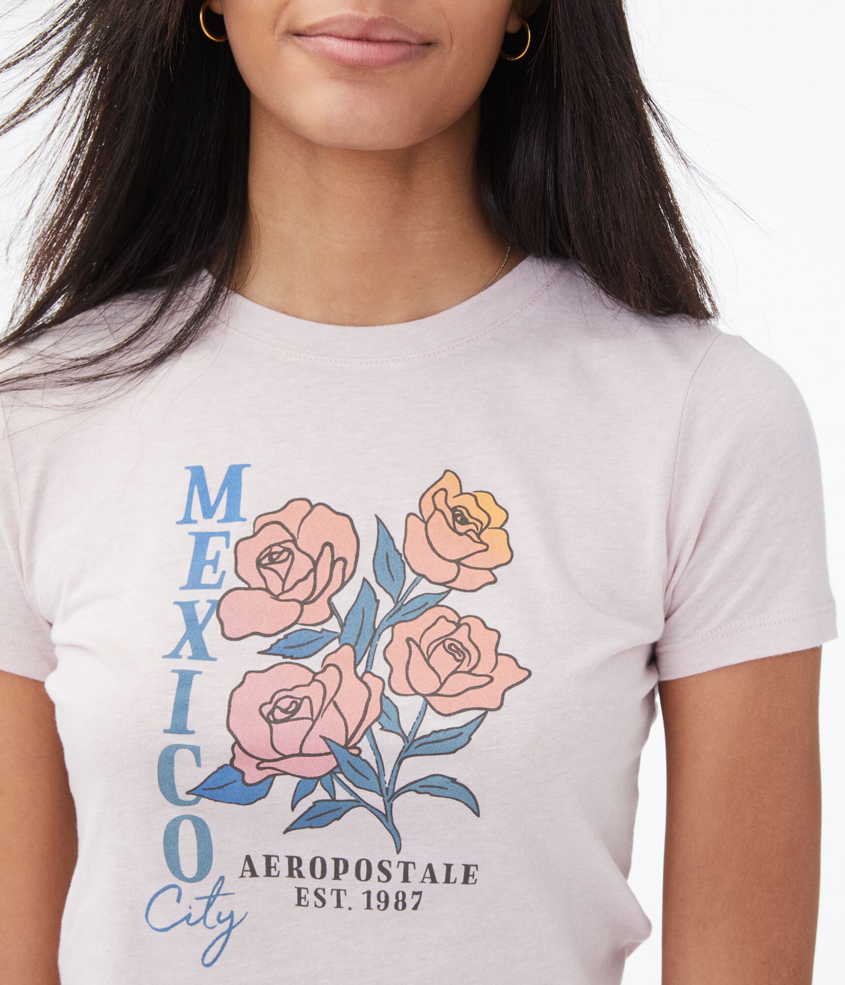 Mexico City Roses Graphic Tee