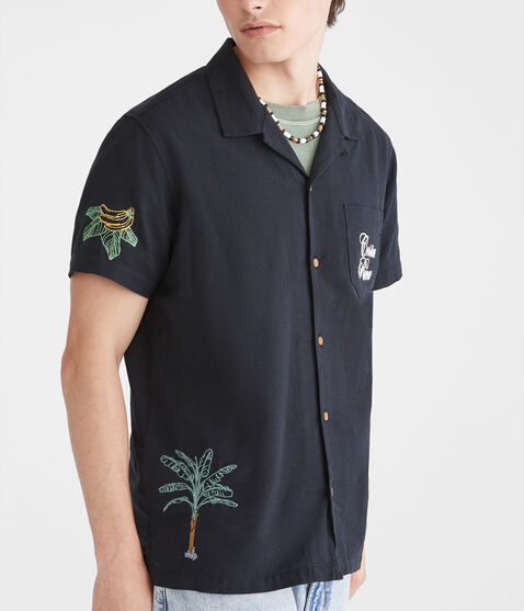 Short Sleeve Costa Rica Linen Camp Shirt Short Sleeve Costa Rica Linen Camp Shirt