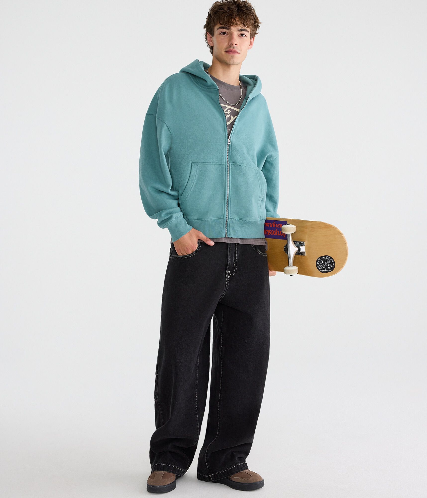 Cloud Soft Boxy Full-Zip Hoodie