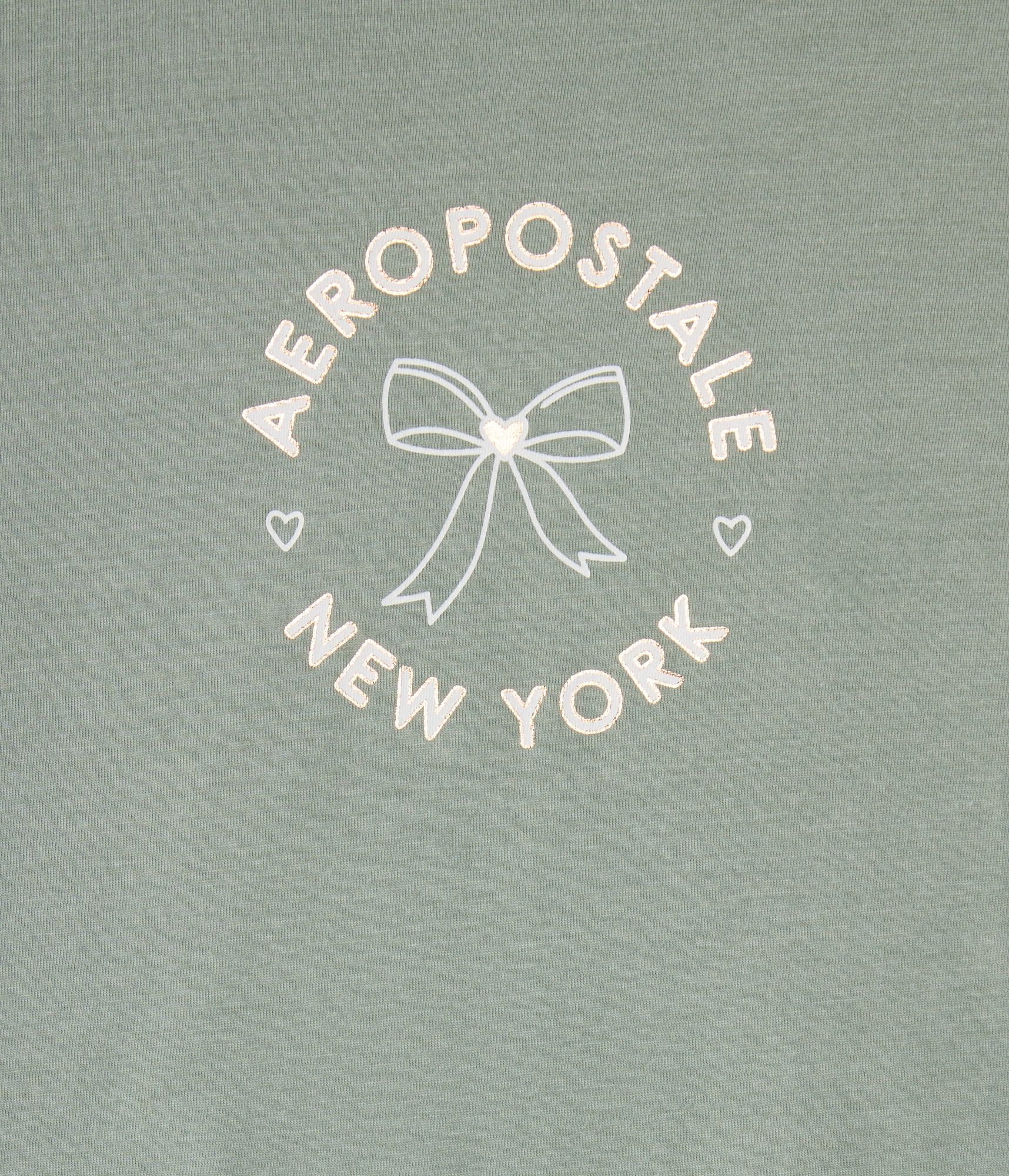 Aeropostale Circle Bow Foil Graphic Tee