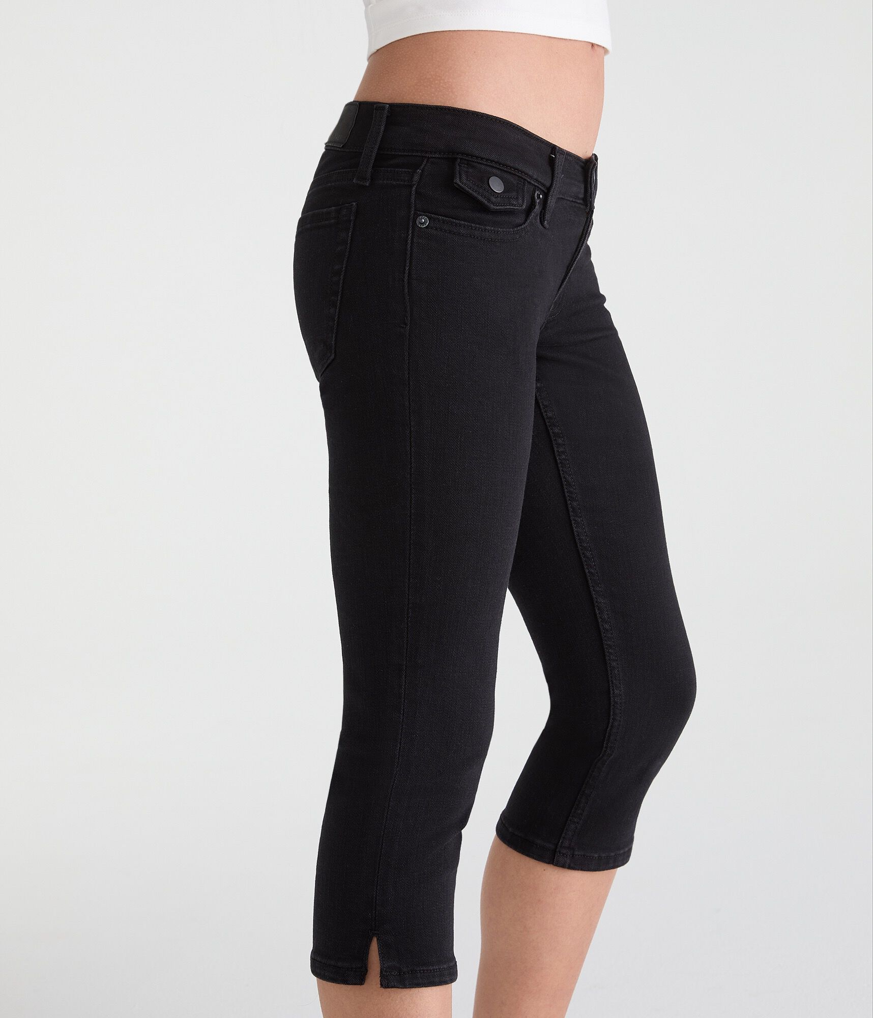 Super Low-Rise Skinny Denim Capris