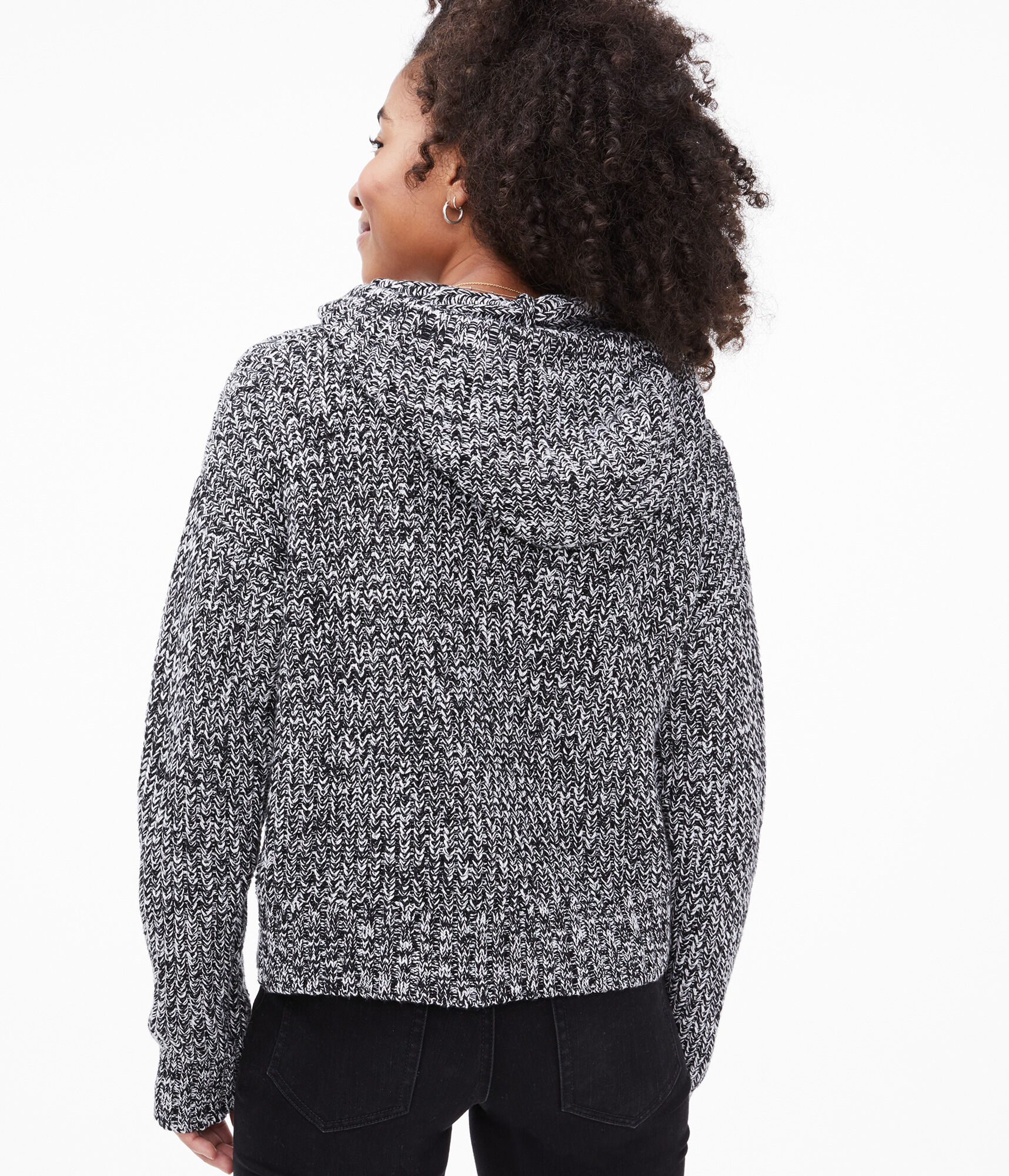 Marled Sweater Hoodie