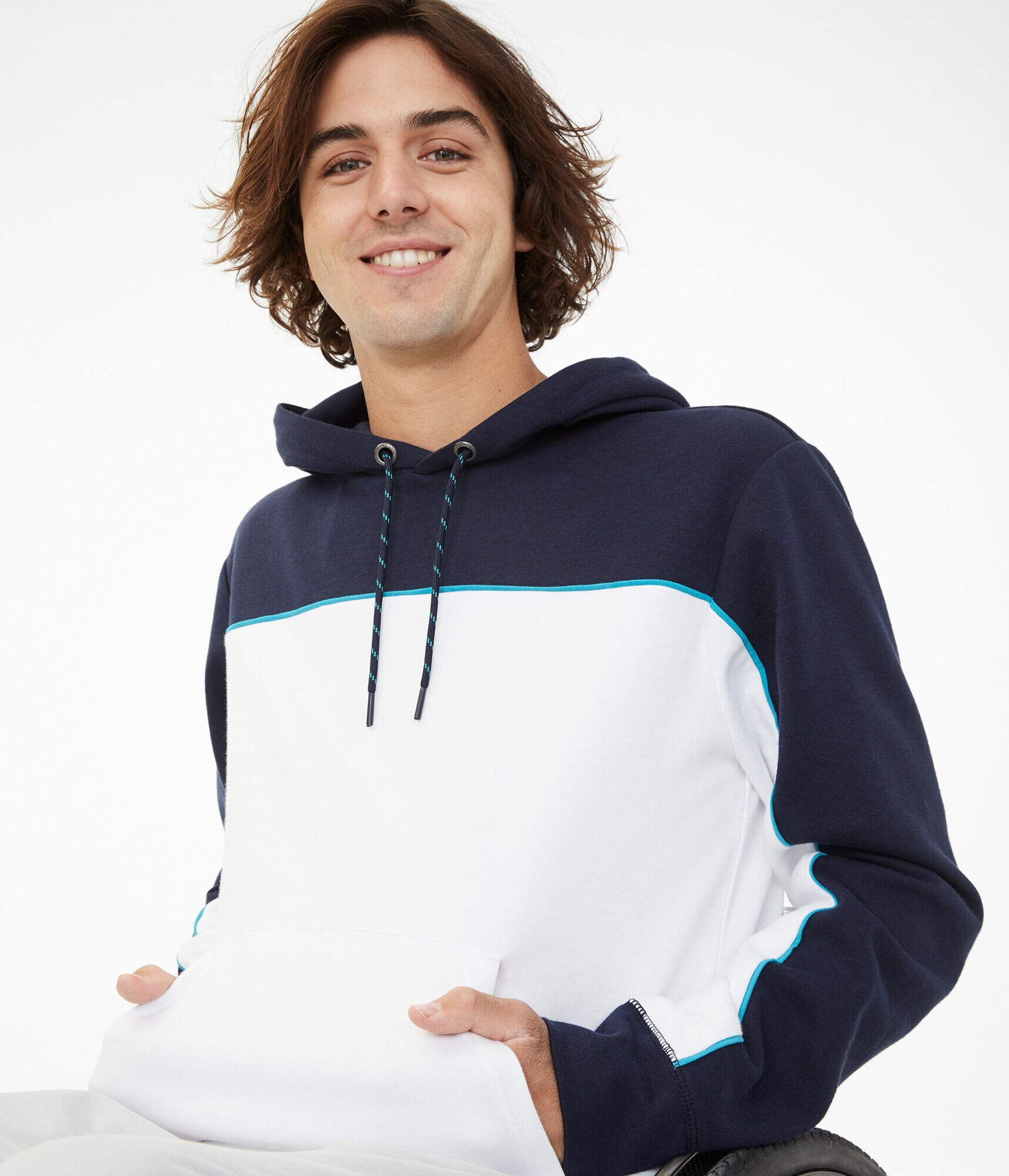 Colorblock Tech Fleece Pullover Hoodie