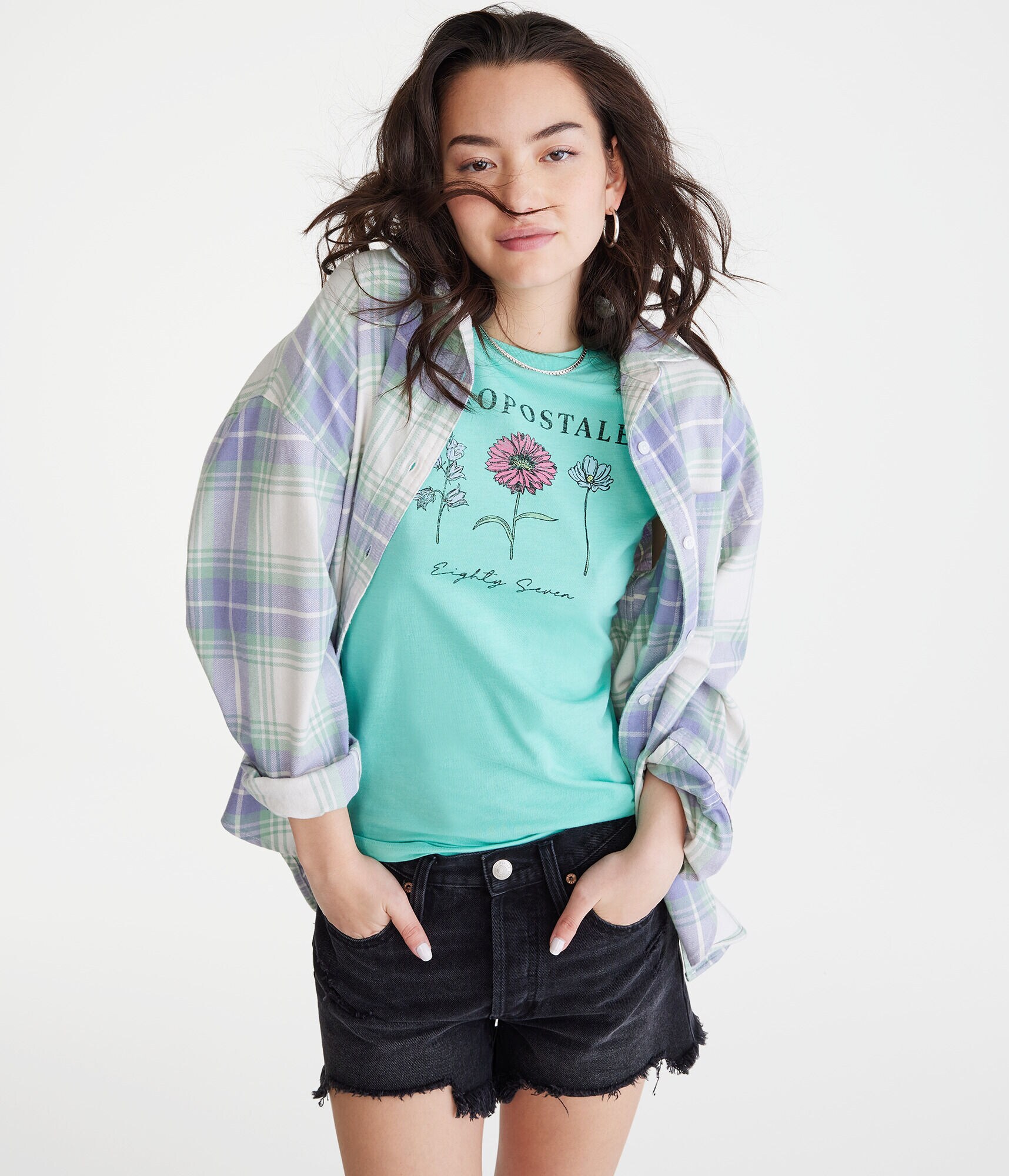 Aero Flowers Graphic Tee