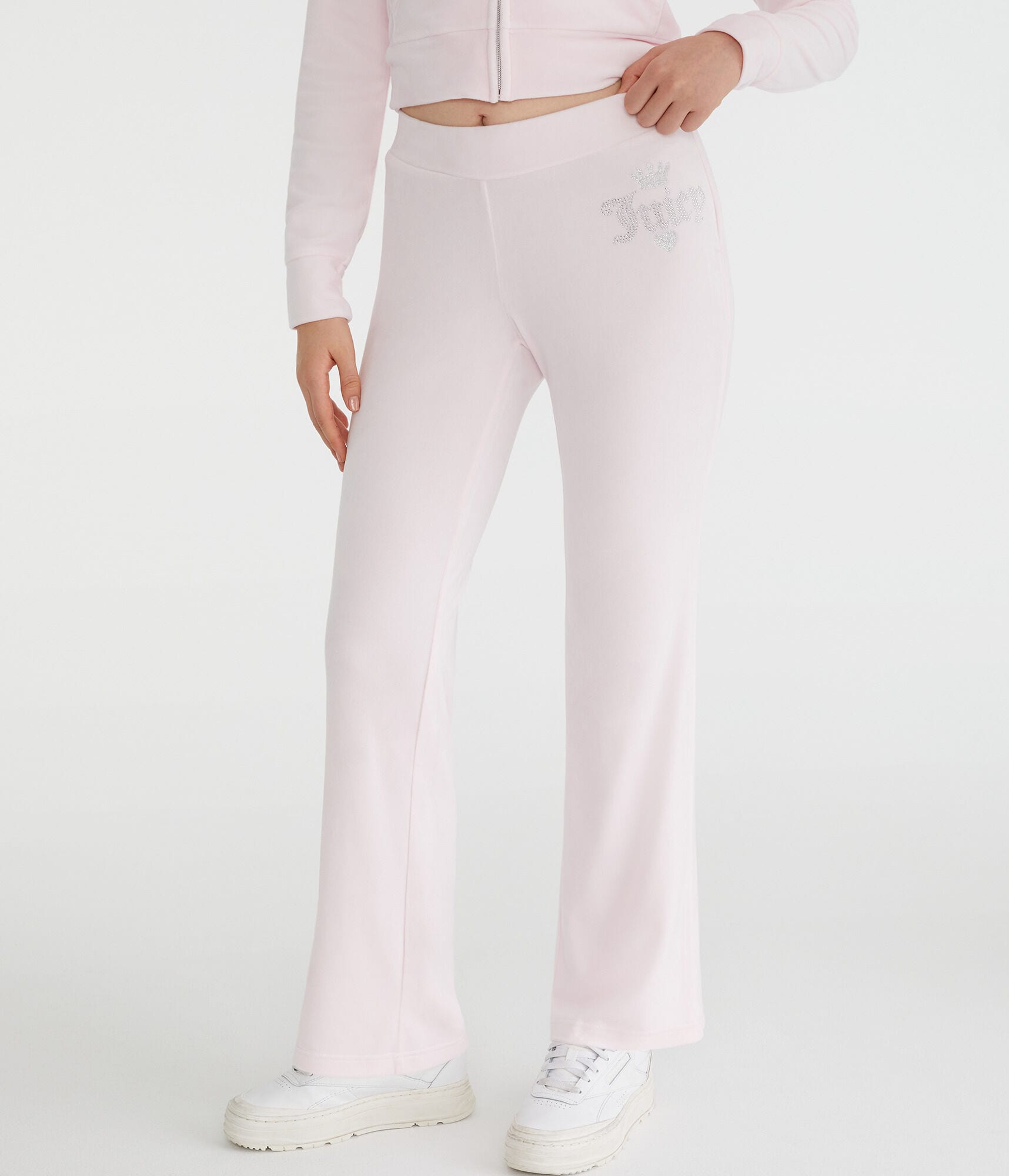 Juicy Couture Bling Velour Track Pants