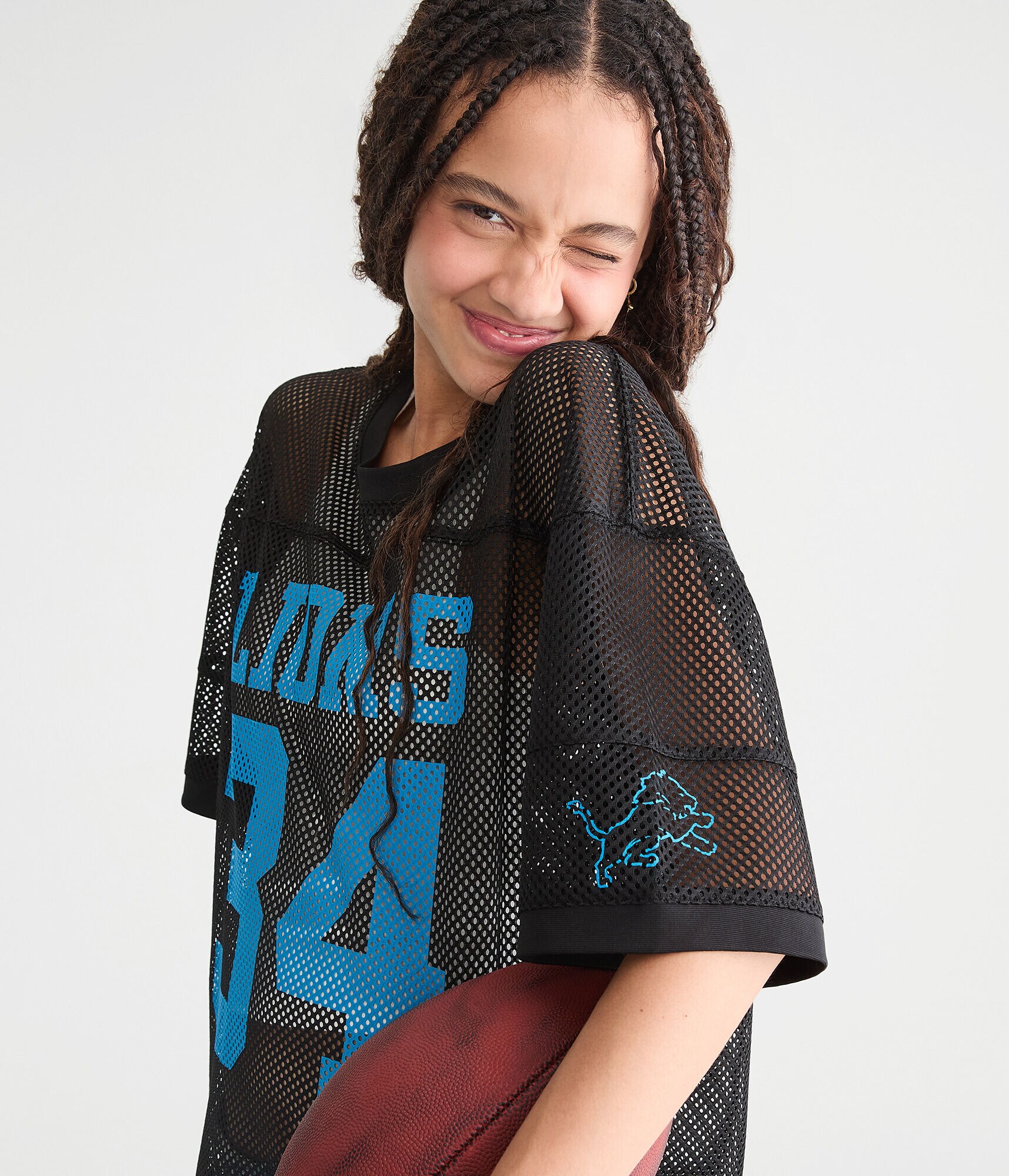 Detroit Lions Mesh Graphic Tee