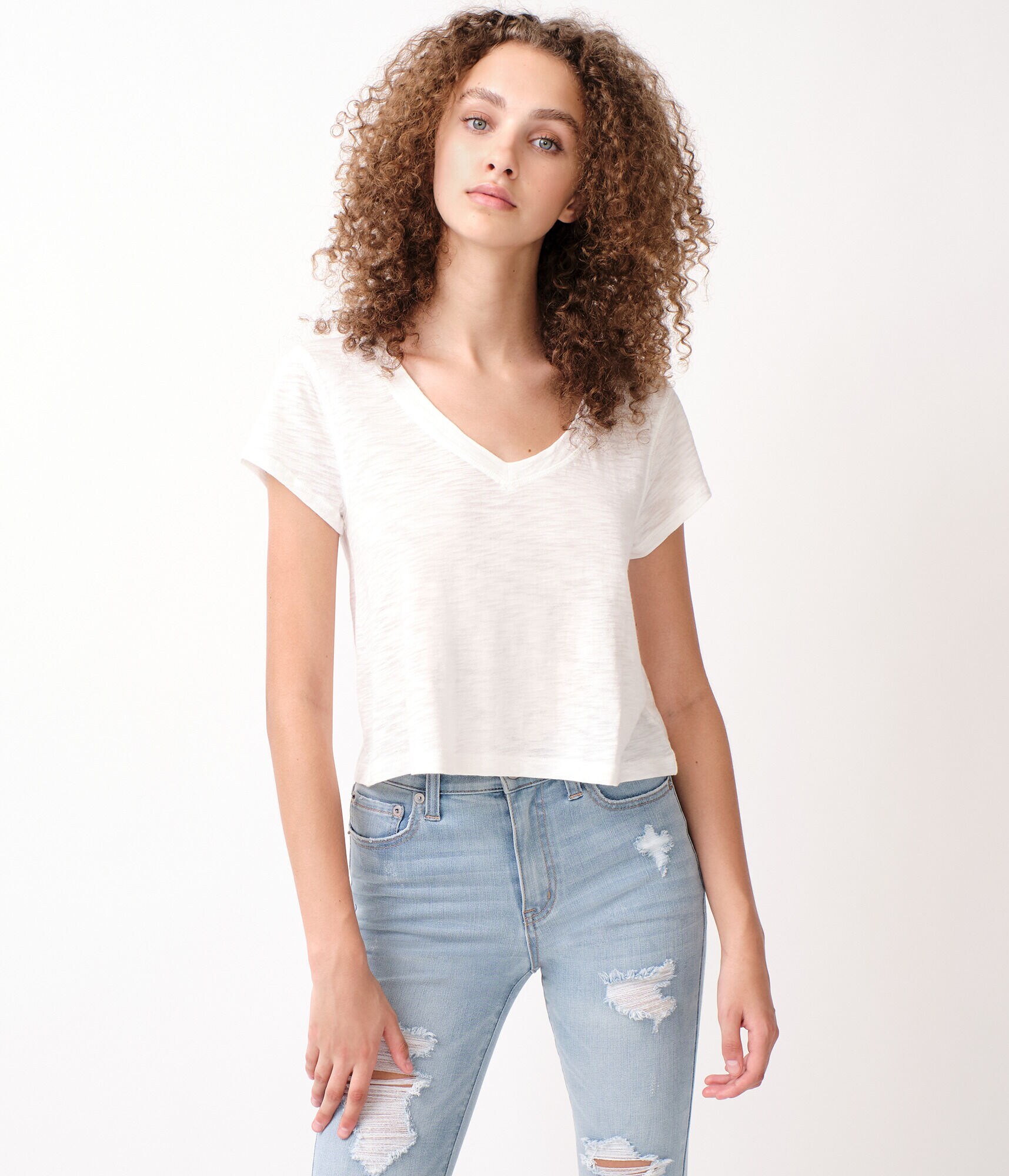 Slub Crop Tee