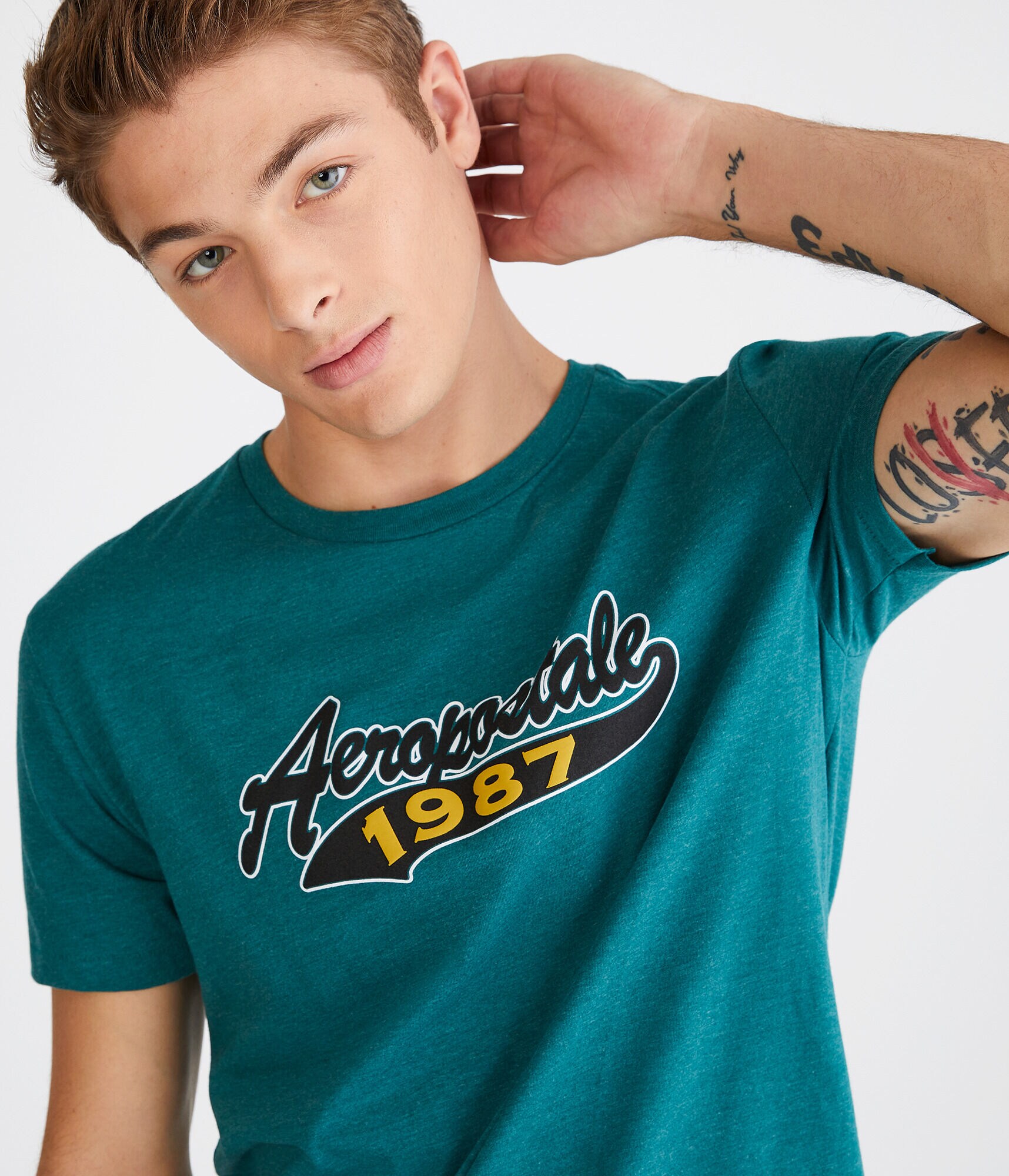 Aeropostale 1987 Script Graphic Tee