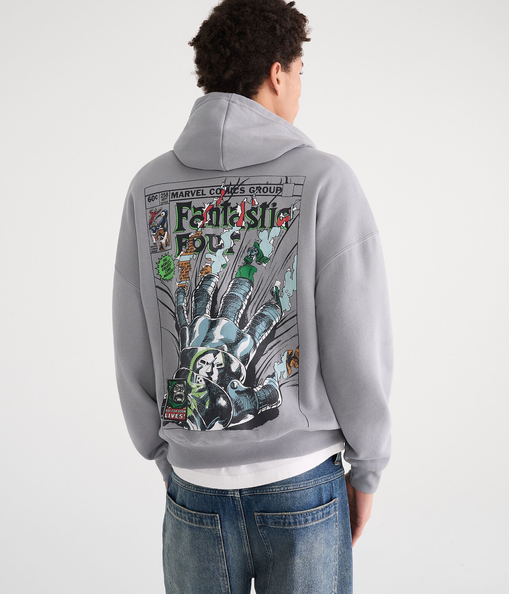 Fantastic Four Doctor Doom Lives Boxy Pullover Hoodie