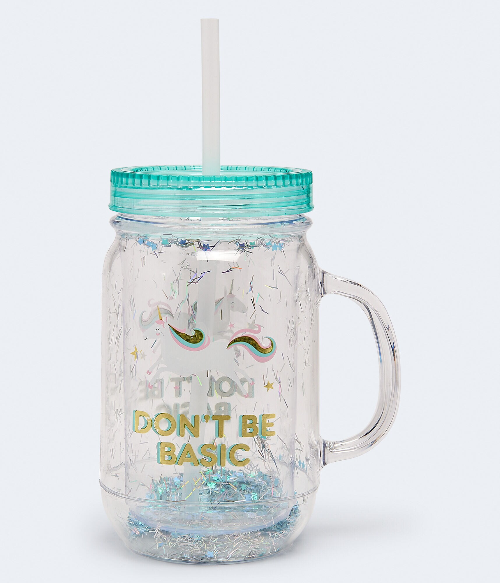 Don't Be Basic Unicorn Mason Jar***