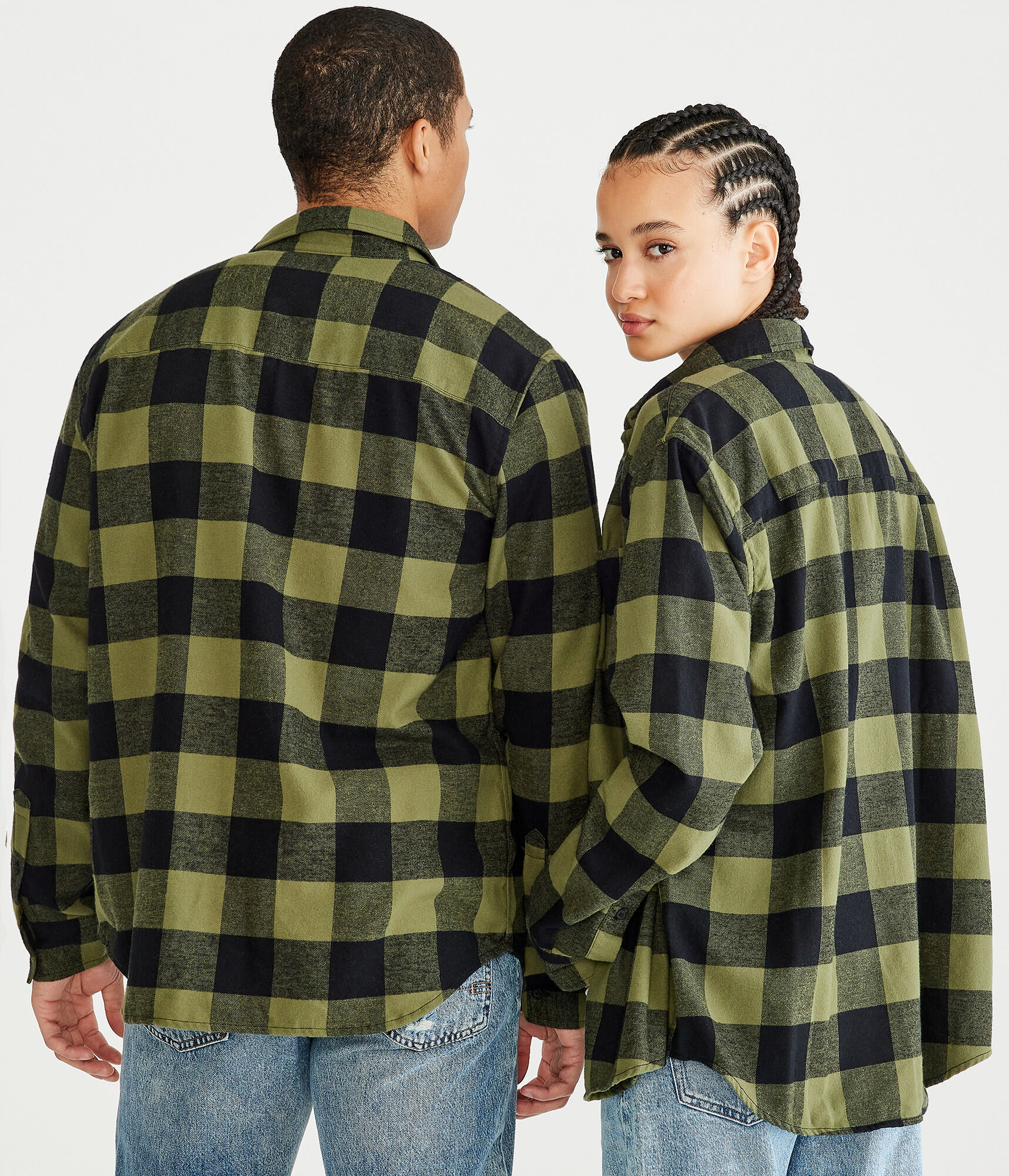 Long Sleeve Buffalo Check Softspun Flannel Shirt