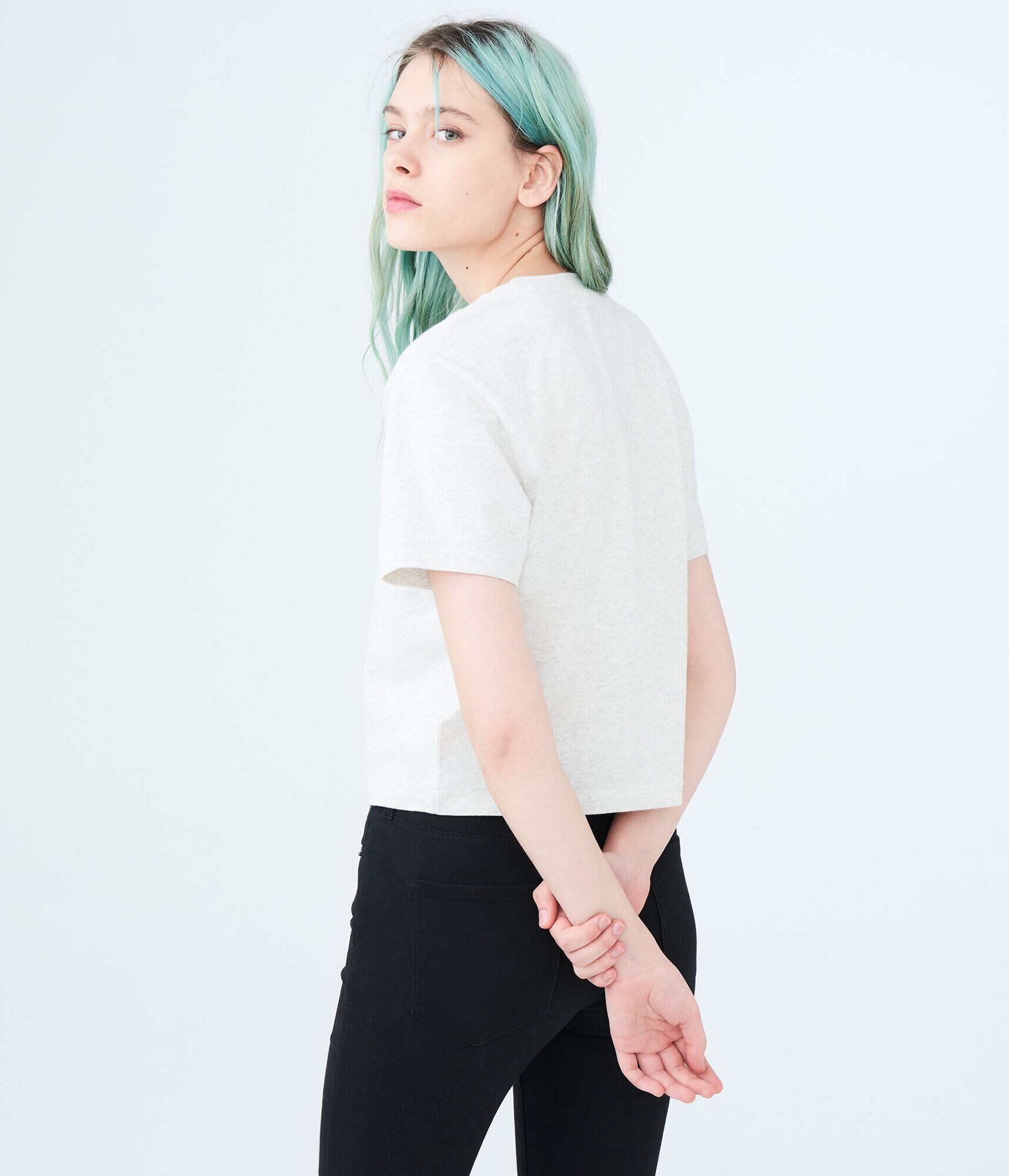 Marilyn Monroe Lips Crop Graphic Tee