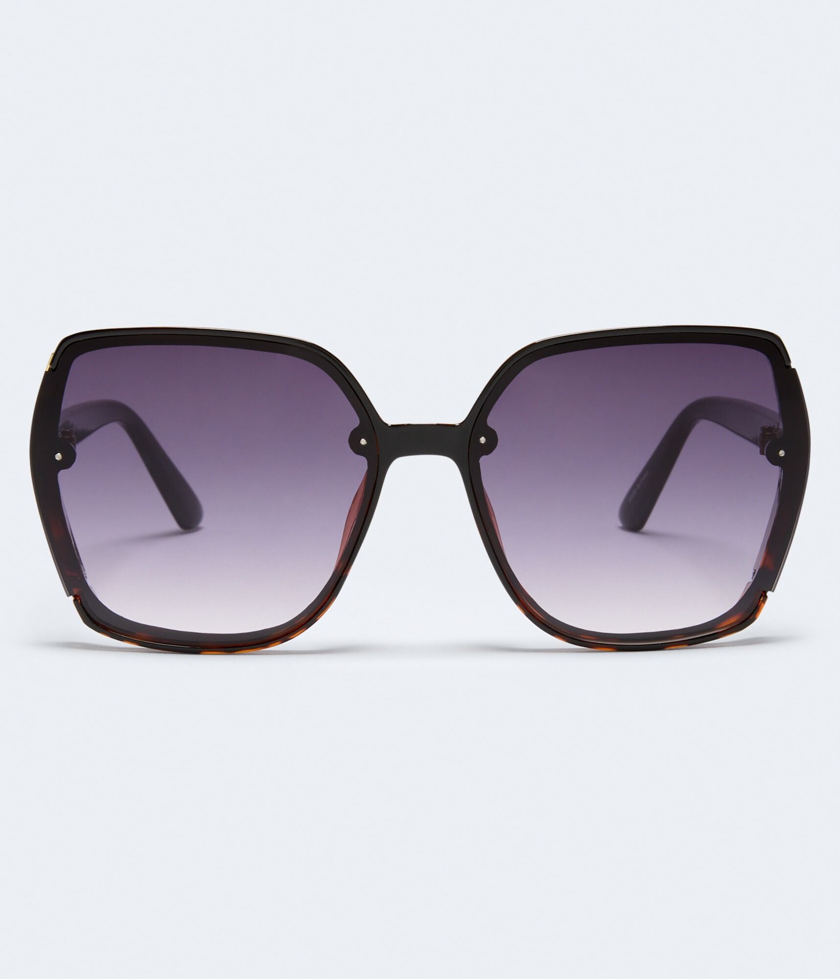 Tortoiseshell Oversized Square Sunglasses