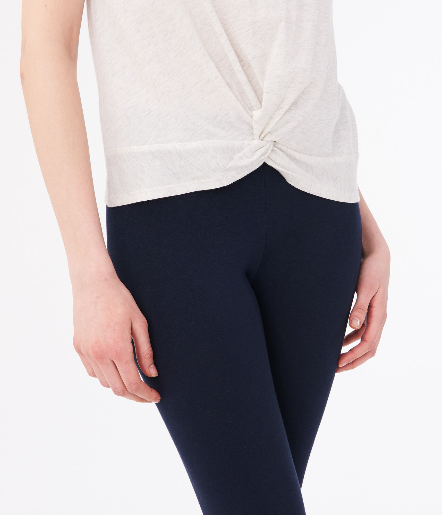 Color Stripe Knot-Front Tank