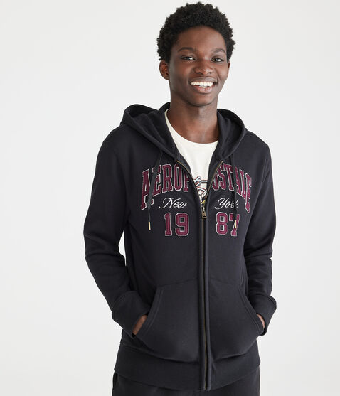 Aeropostale 1987 Heritage Full-Zip Hoodie Aeropostale 1987 Heritage Full-Zip Hoodie
