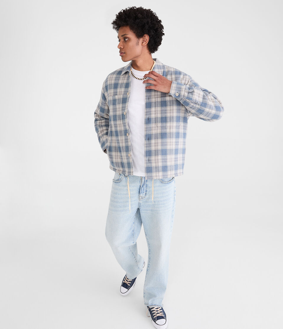 Plaid Boxy Flannel Shacket